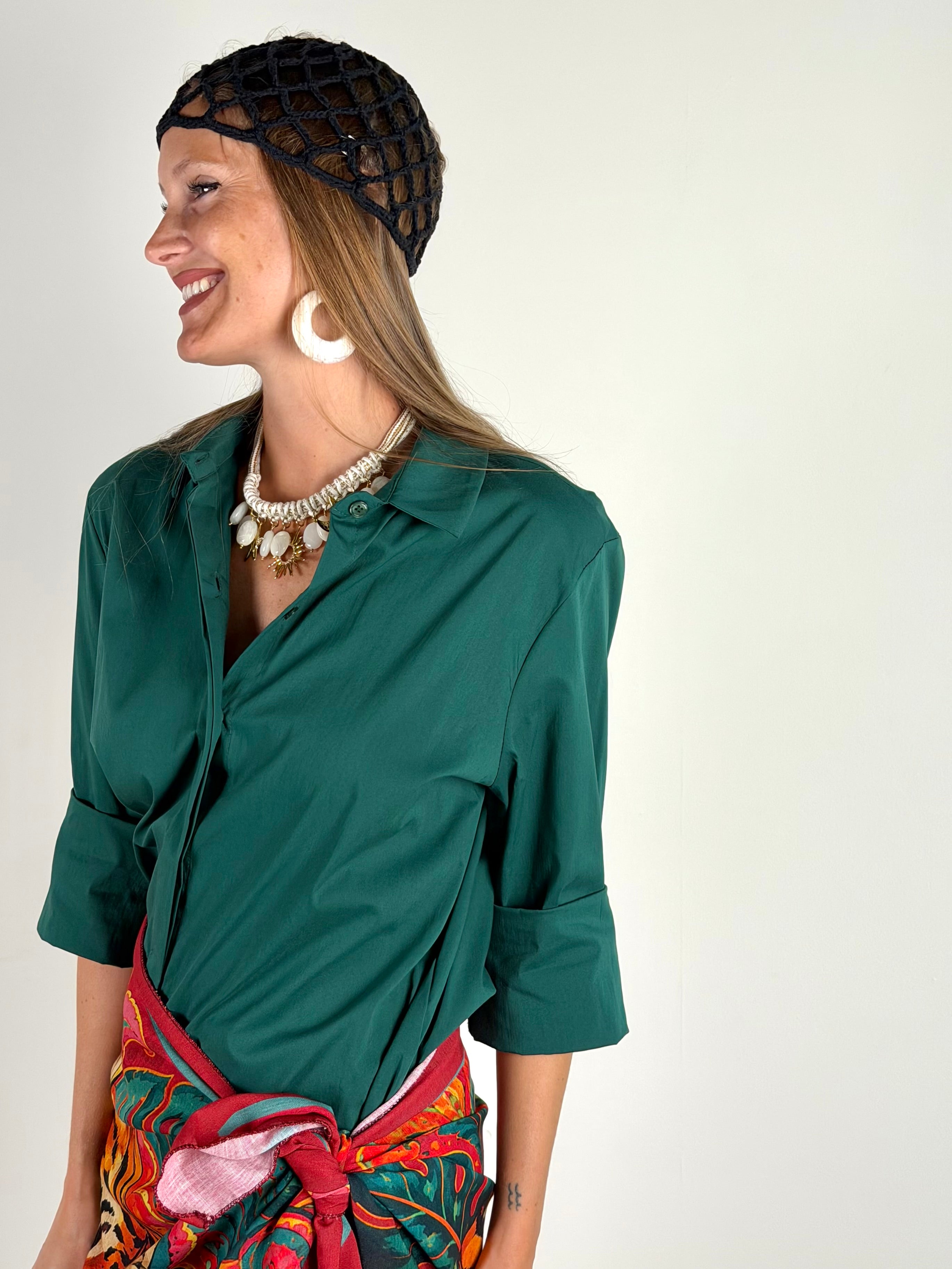 Camicia Prince verde petrolio