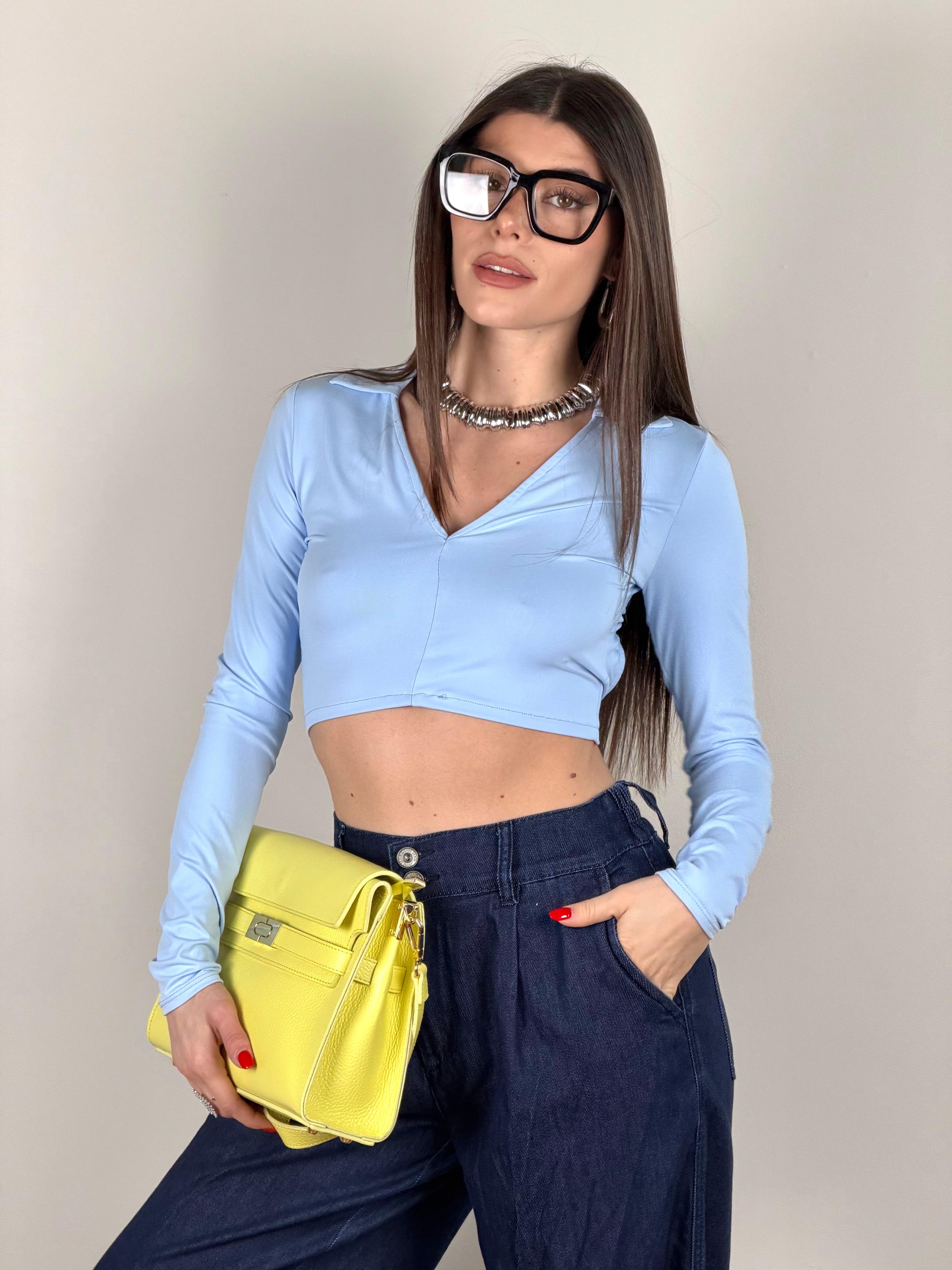 Maglia Wanda celeste