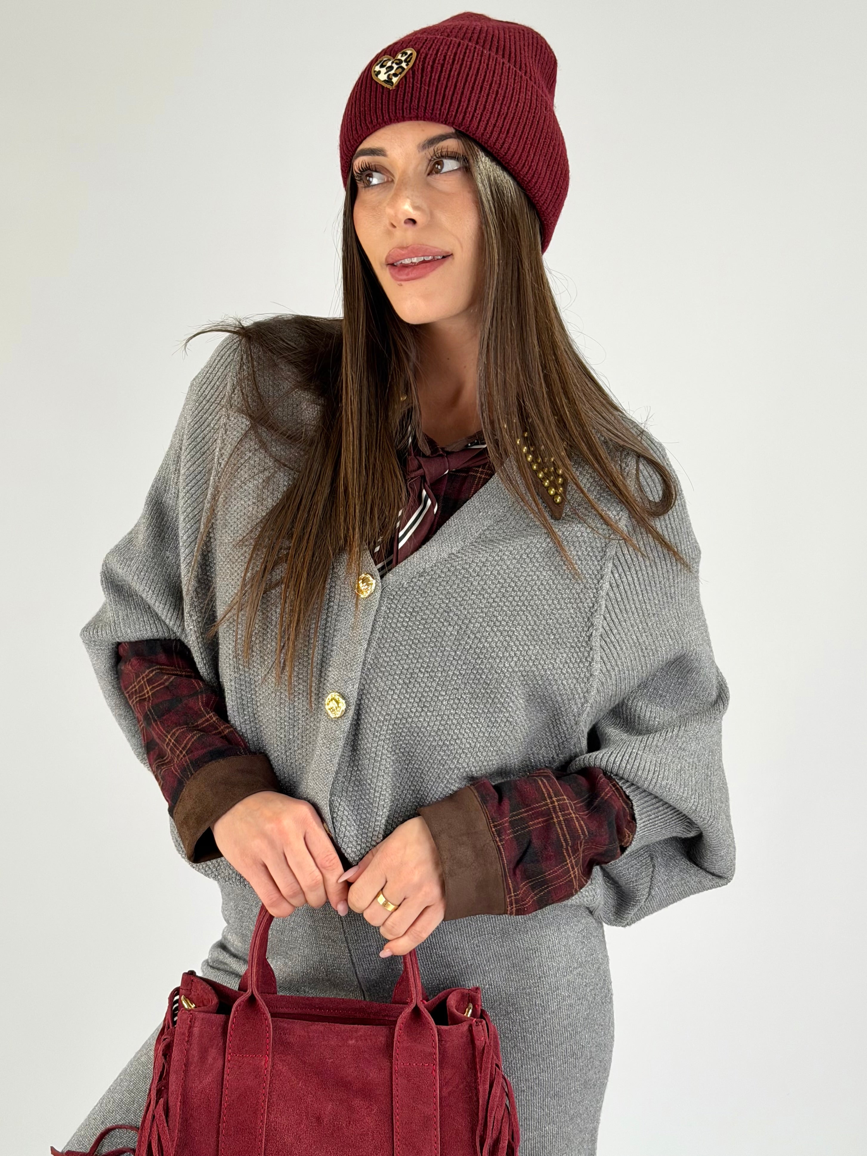 Set Tuta Lurex grigia