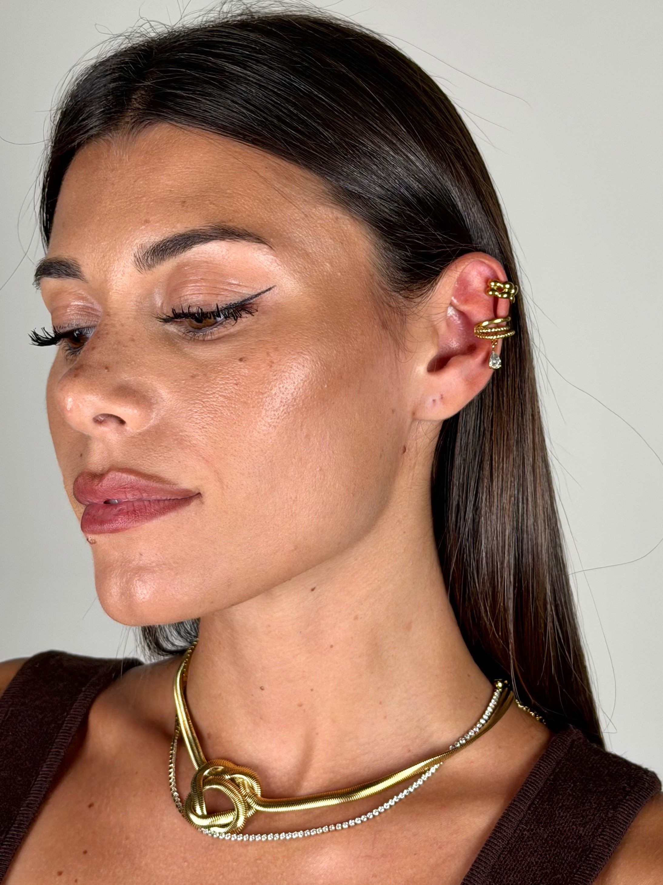 Earcuff 3 fili + zircone