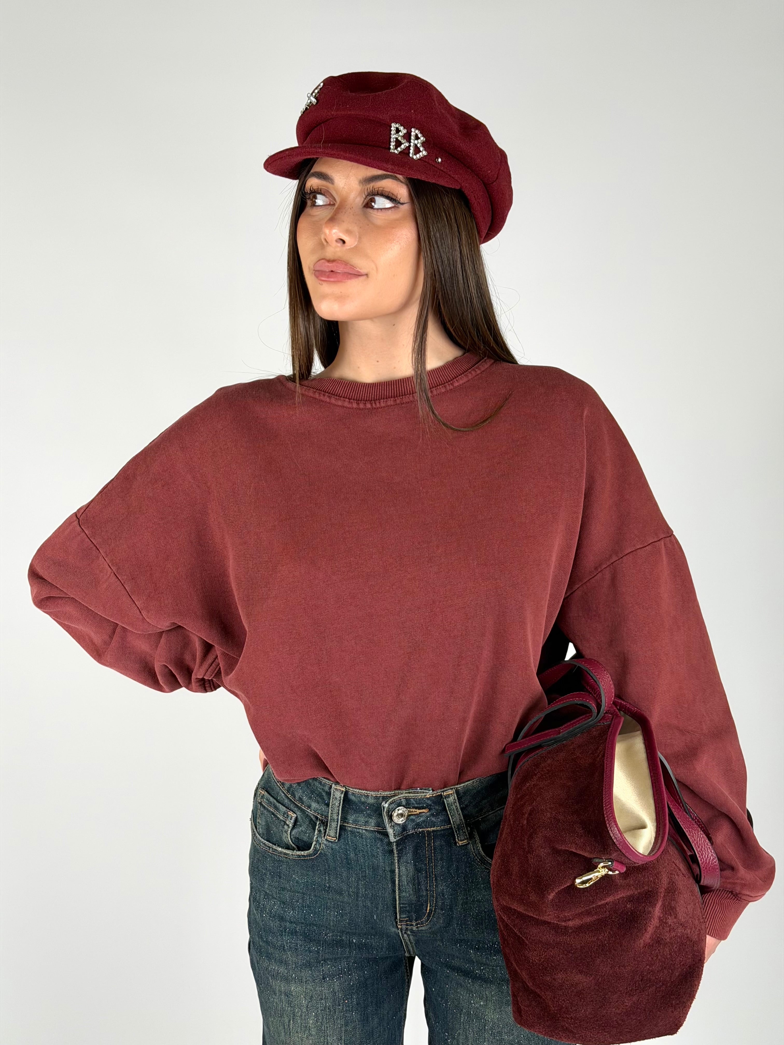 Felpa Sammy bordeaux