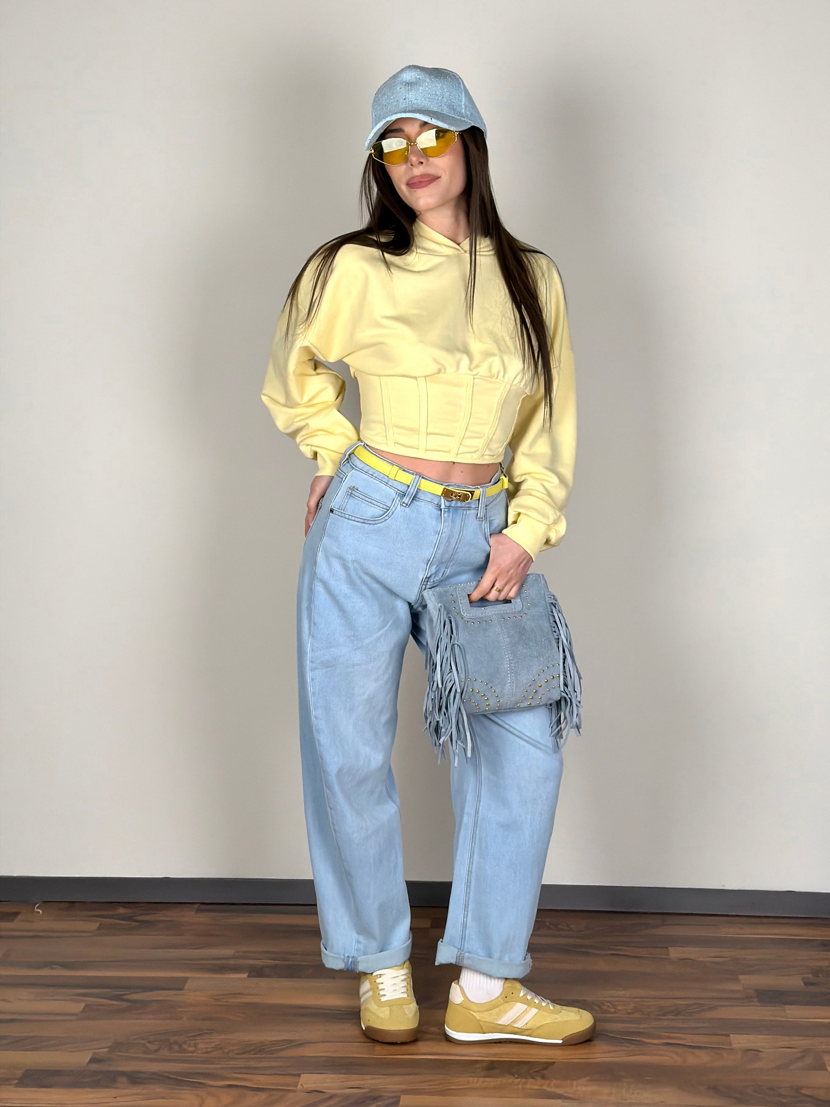 Felpa Las Vegas gialla