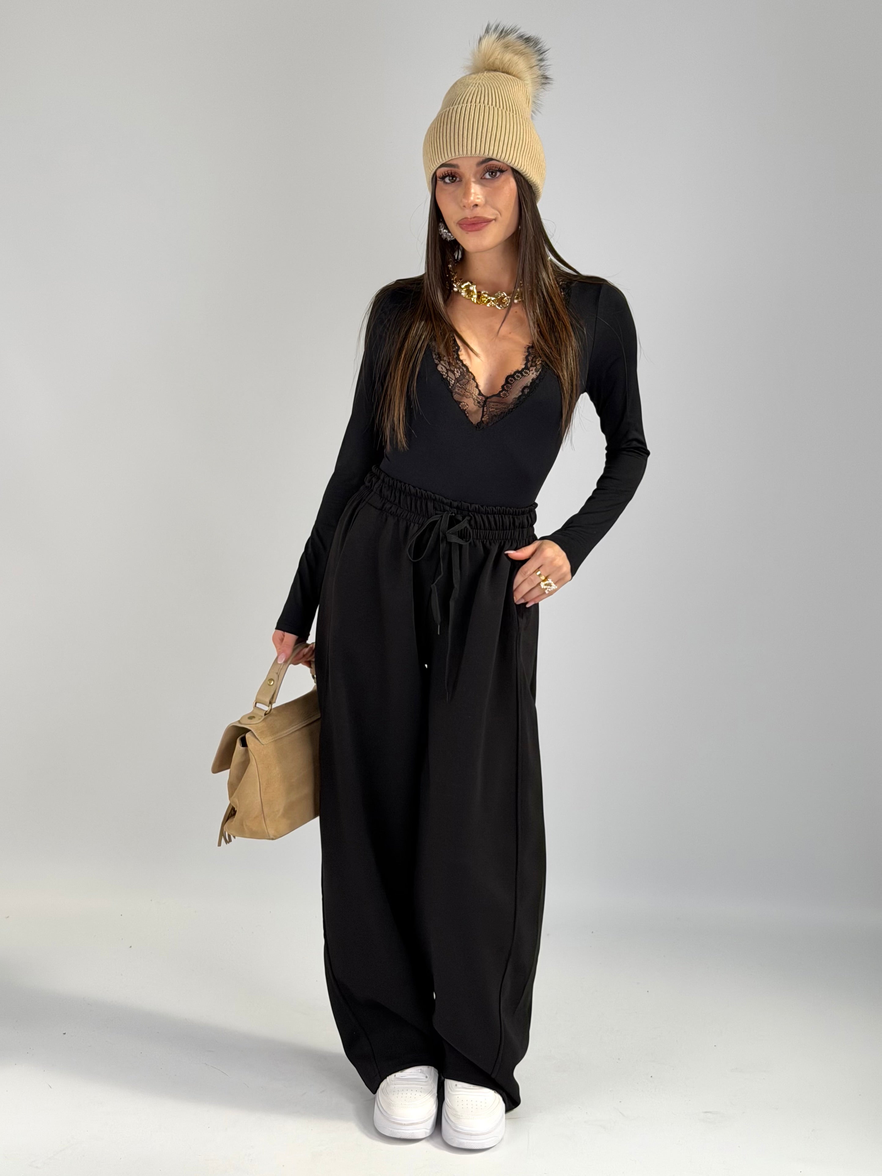 Pantalone tuta Evelyn nera