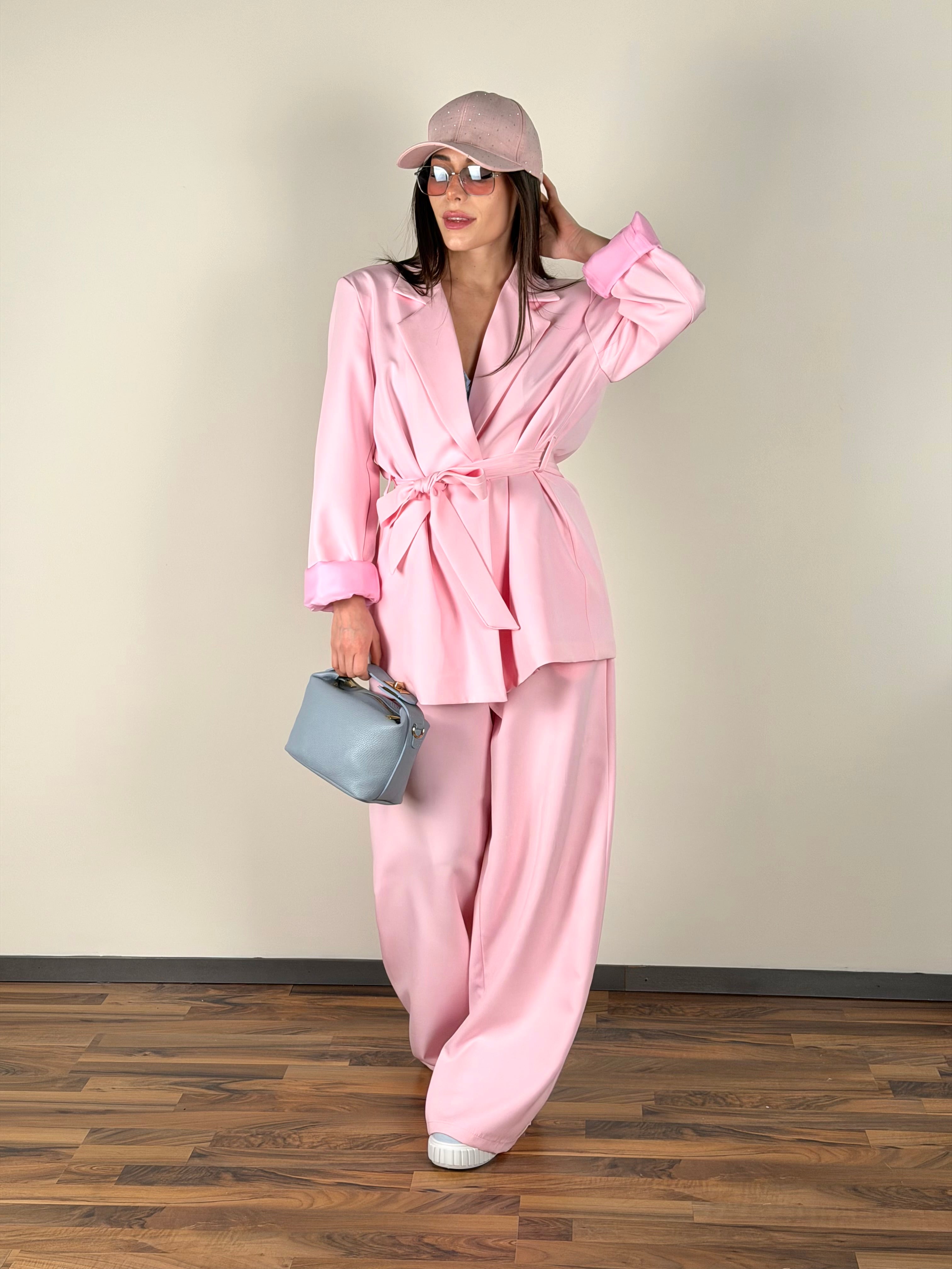 Completo fiocco rosa