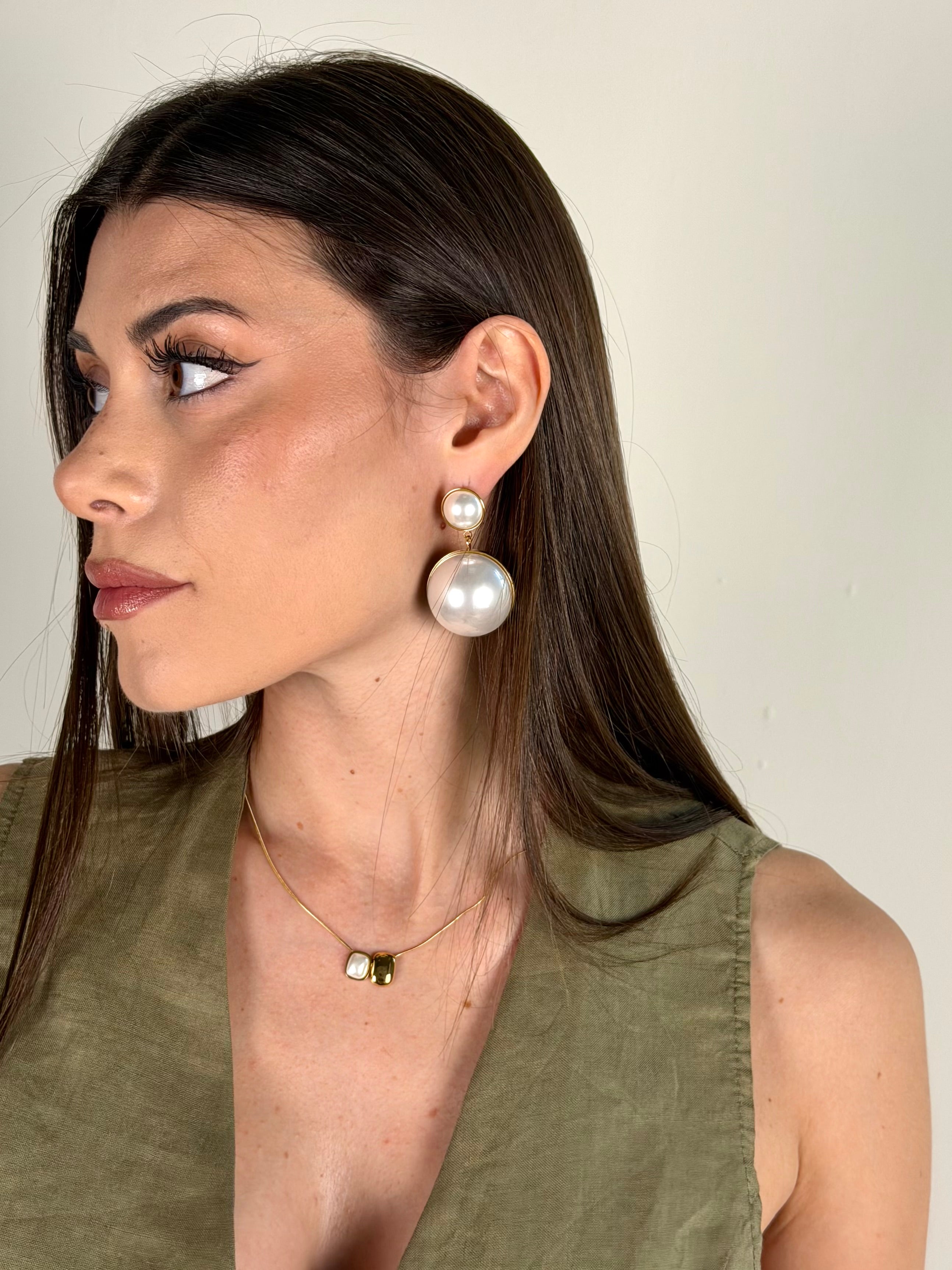 Orecchini maxi perla  - collezione perla