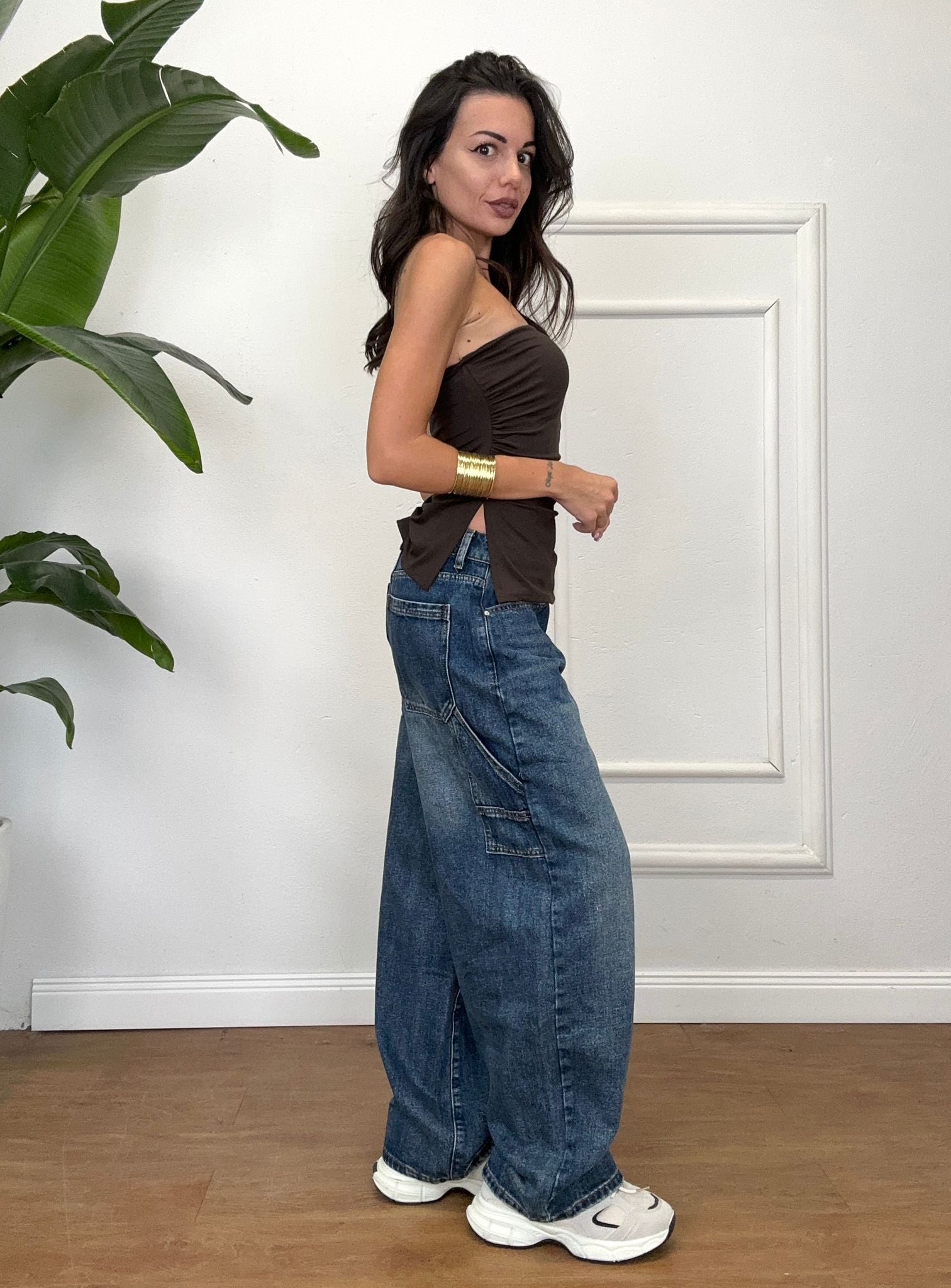 Jeans cargo Eres blu