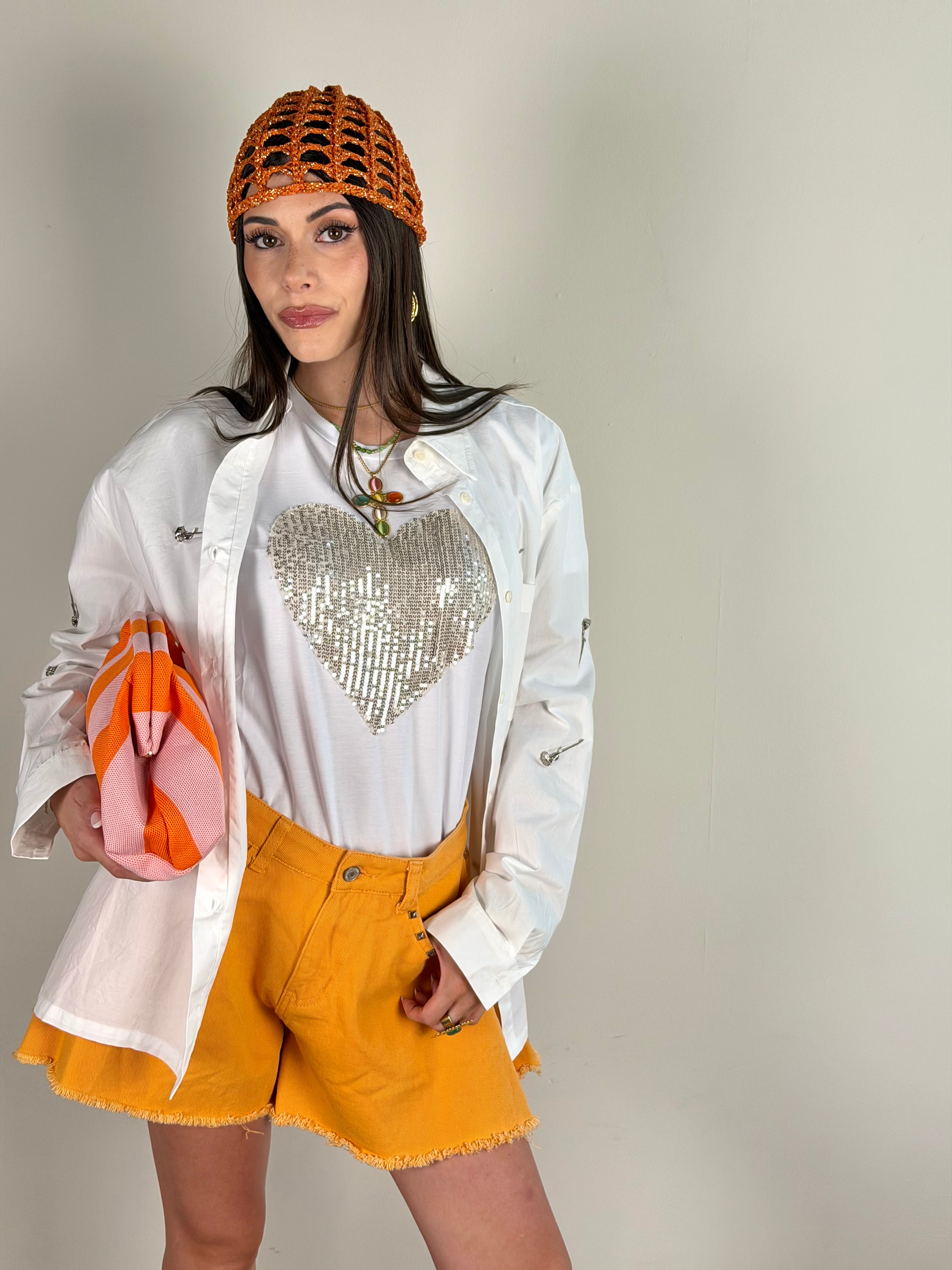 Camicia Mon Chèrie bianca