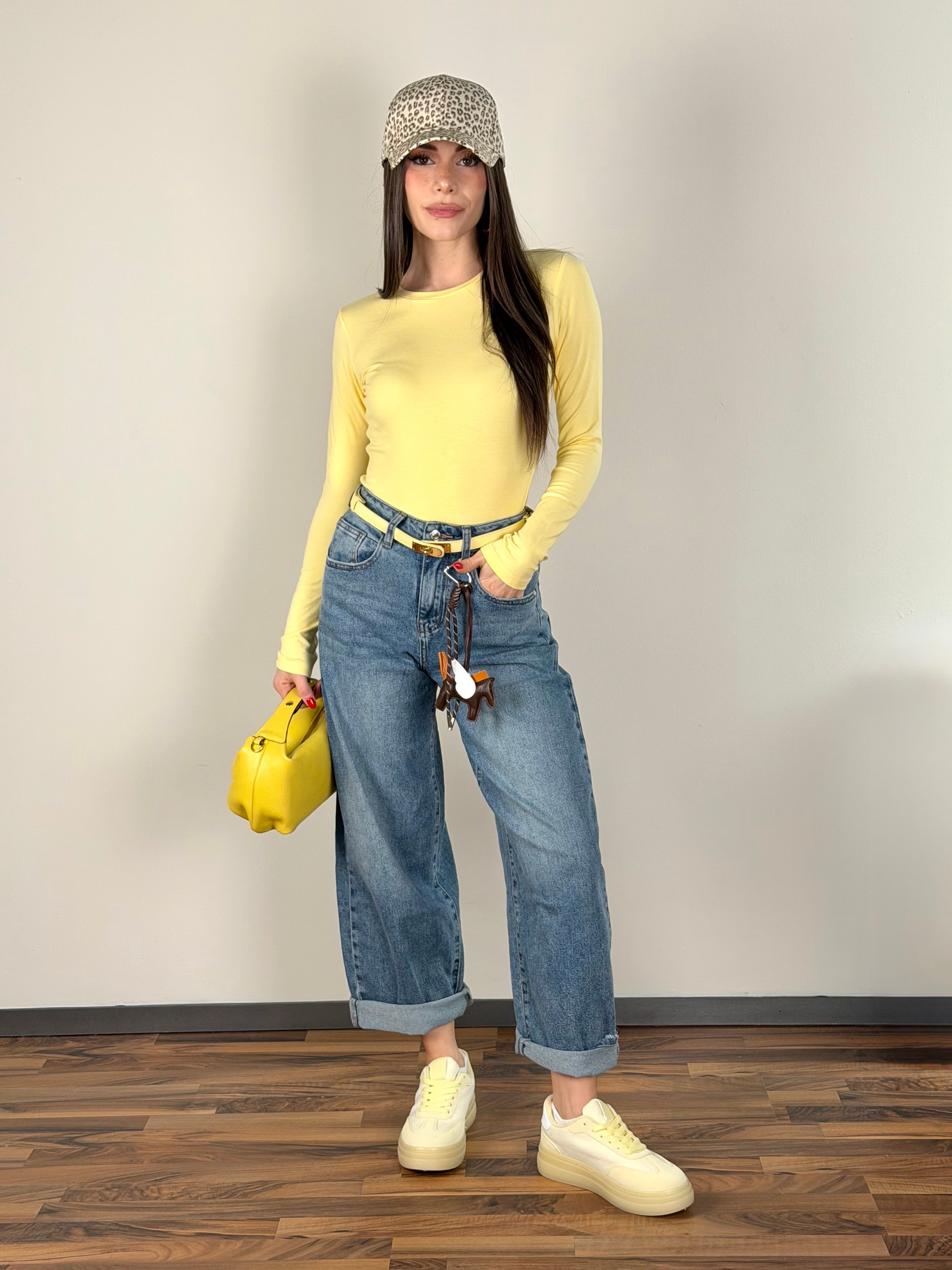 Maglia basic gialla
