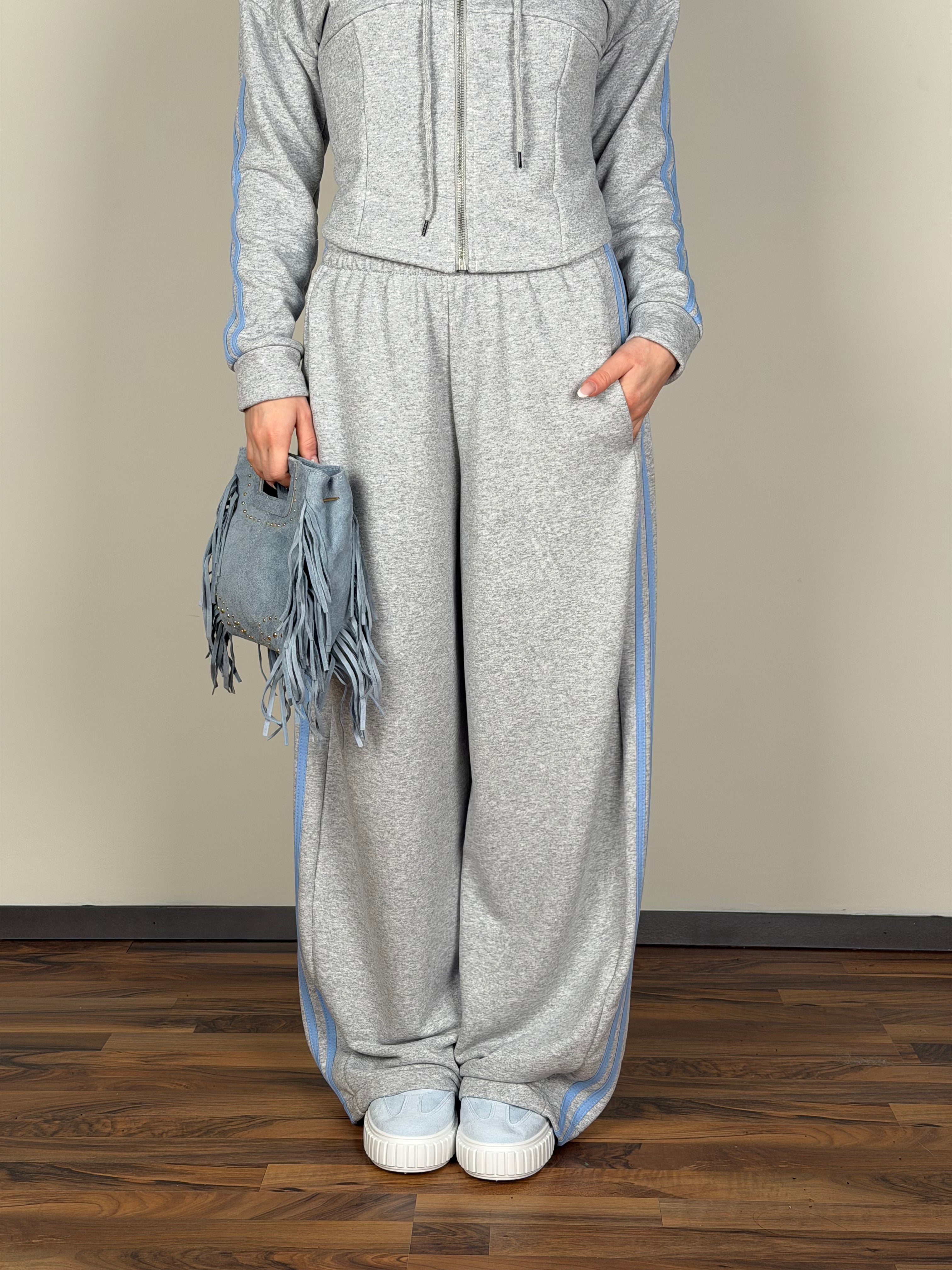 Pantalone tuta Iconic grigio