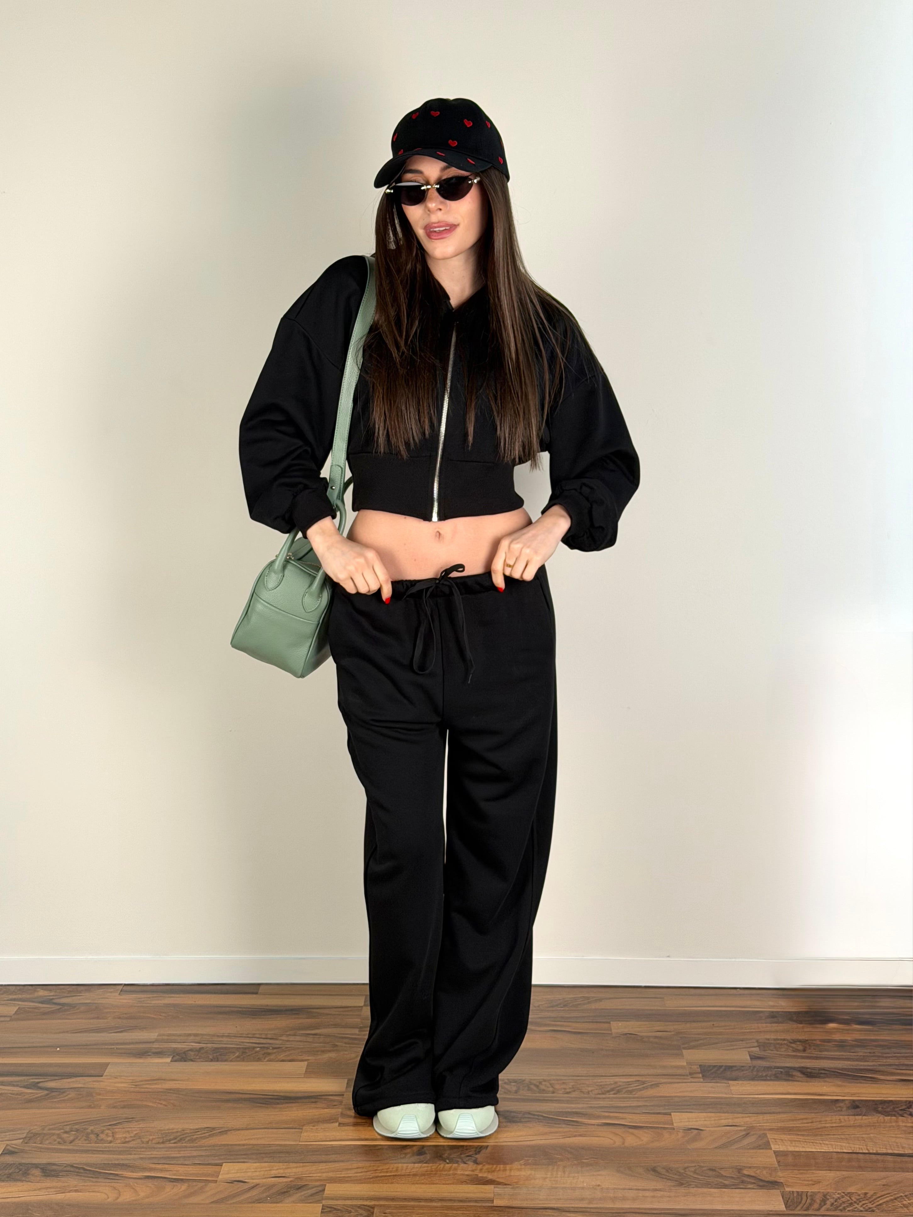 Pantalone tuta City nero