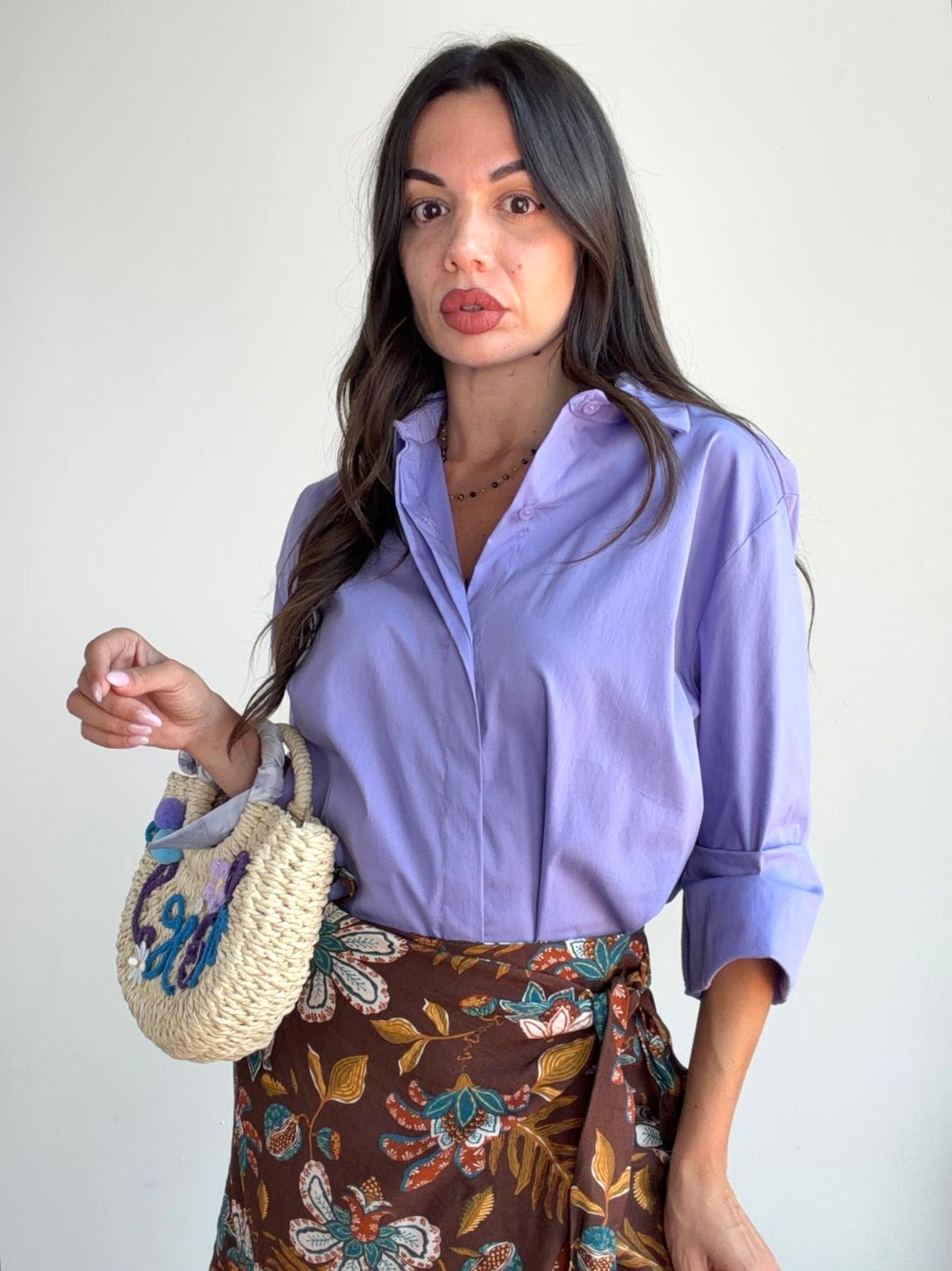 Camicia Prince lilla
