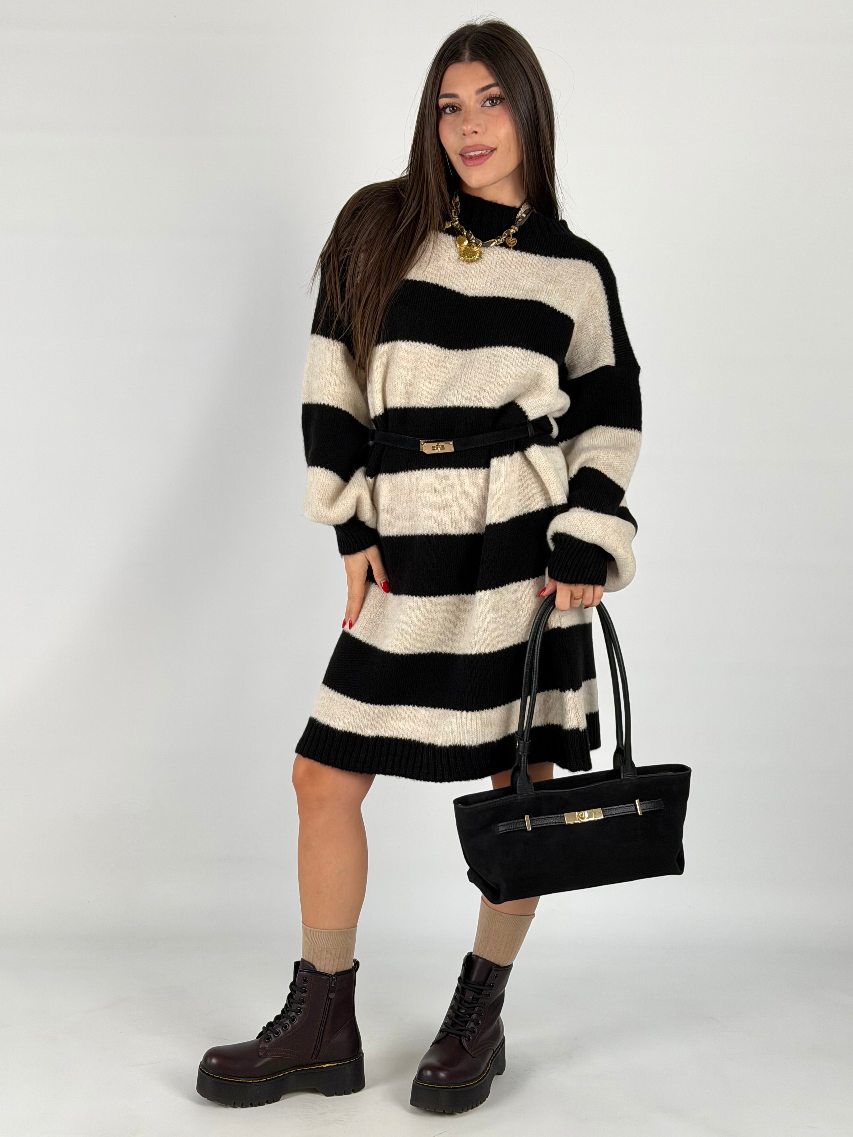 Abito/maglione Pierre nero