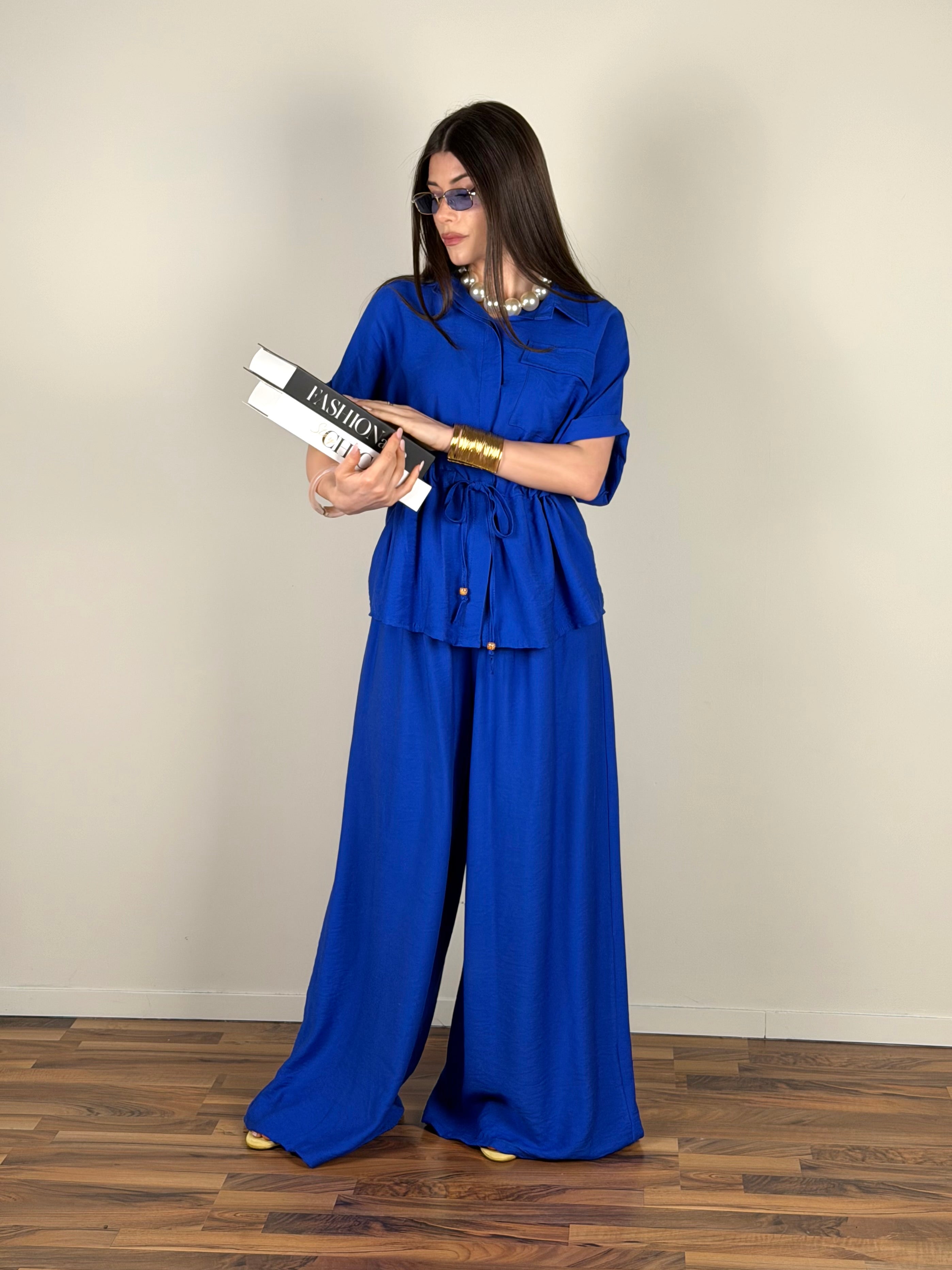 Completo Day-off blu elettrico