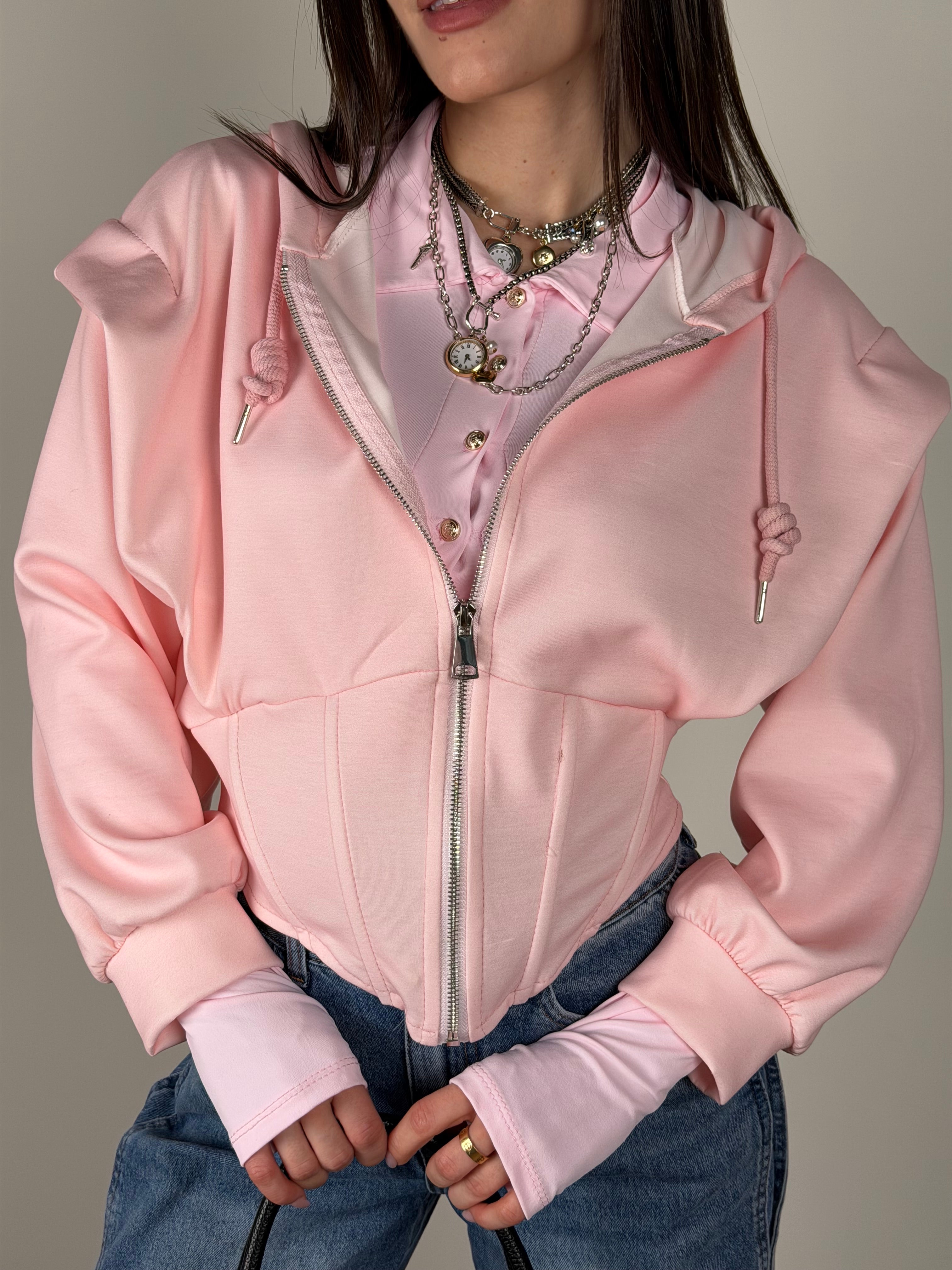 Felpa Rubacuori rosa