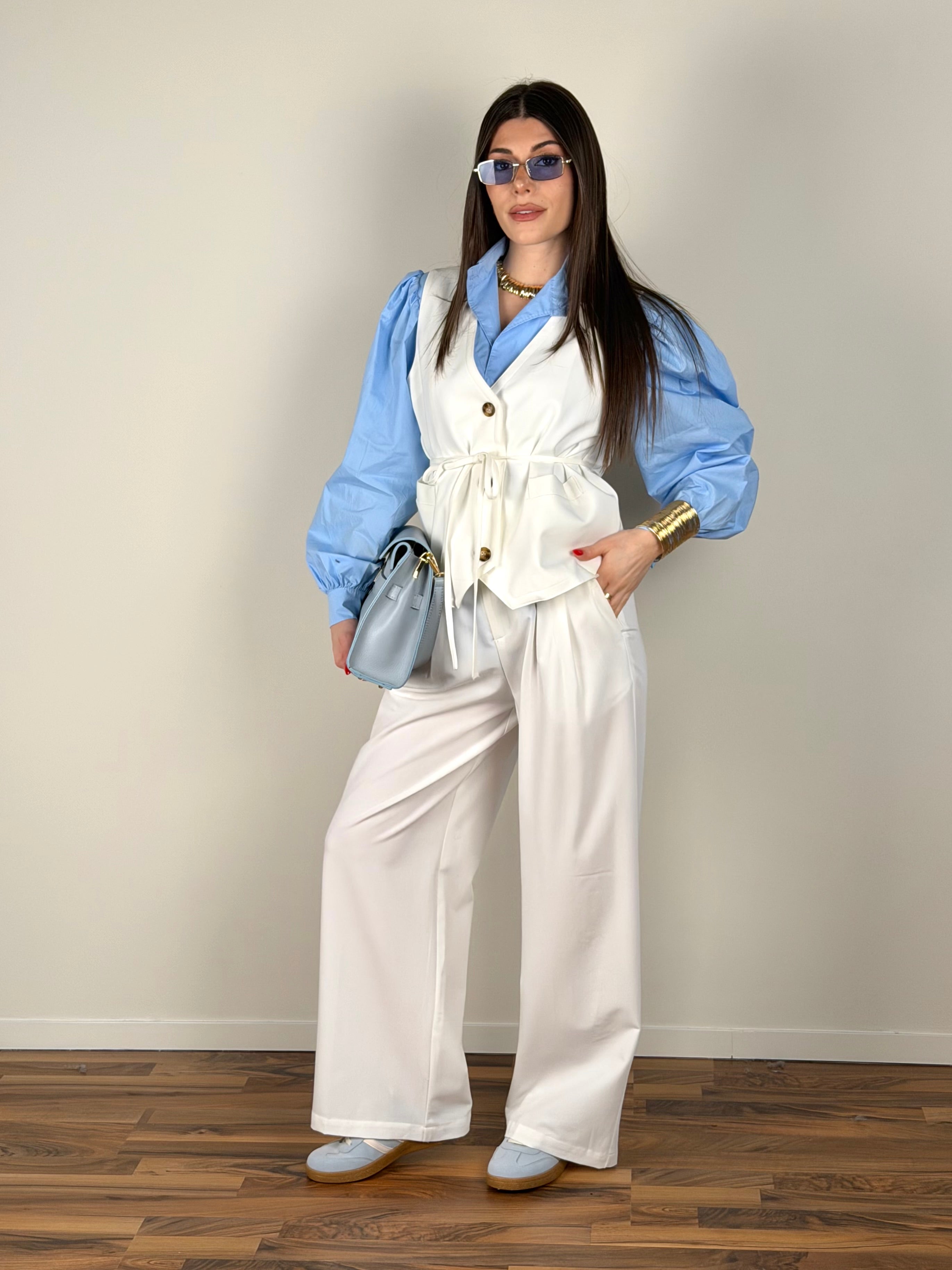 Gilet Morgana bianco