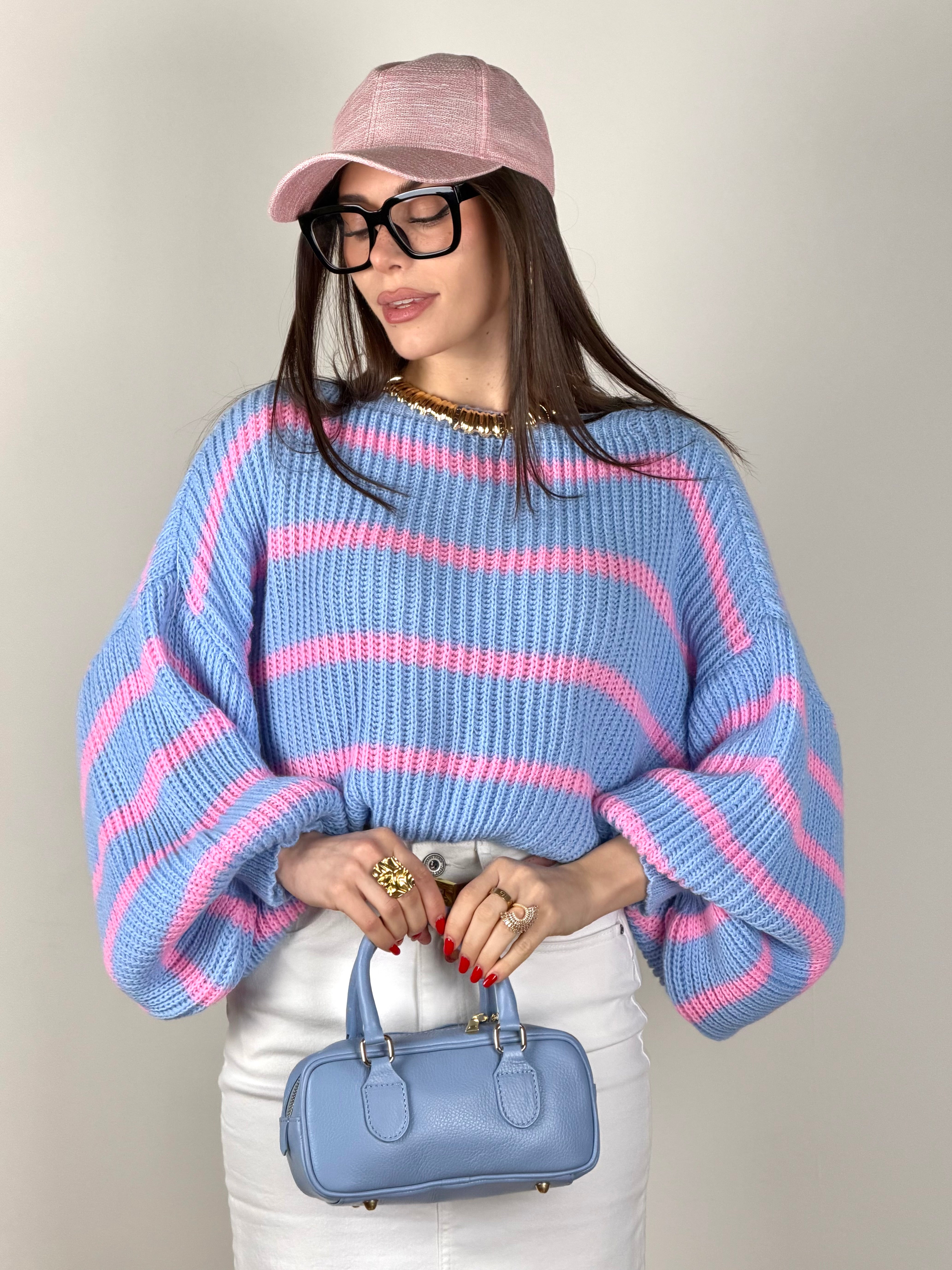 Maglioncino farah celeste