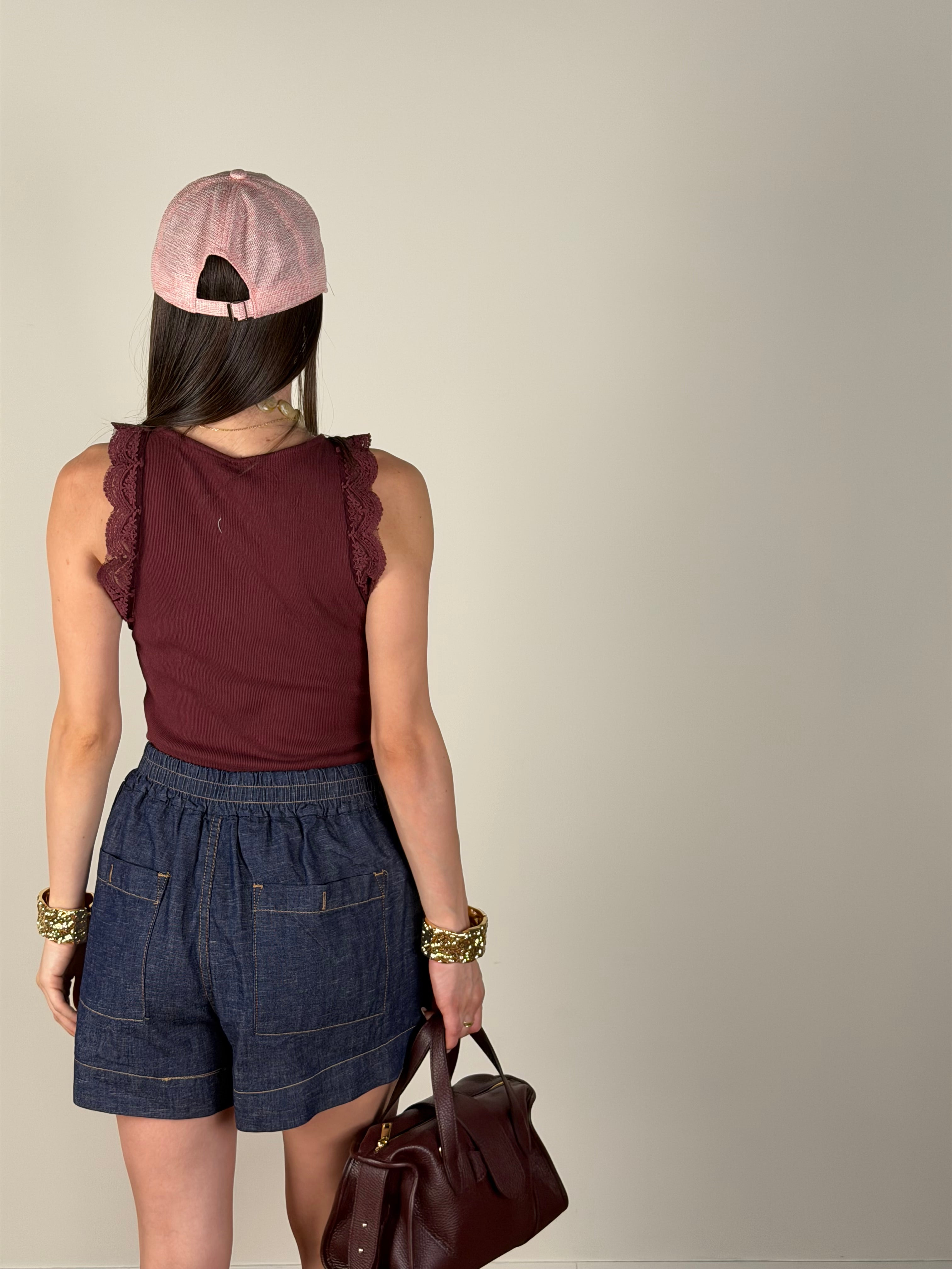 Top Amelie bordeaux