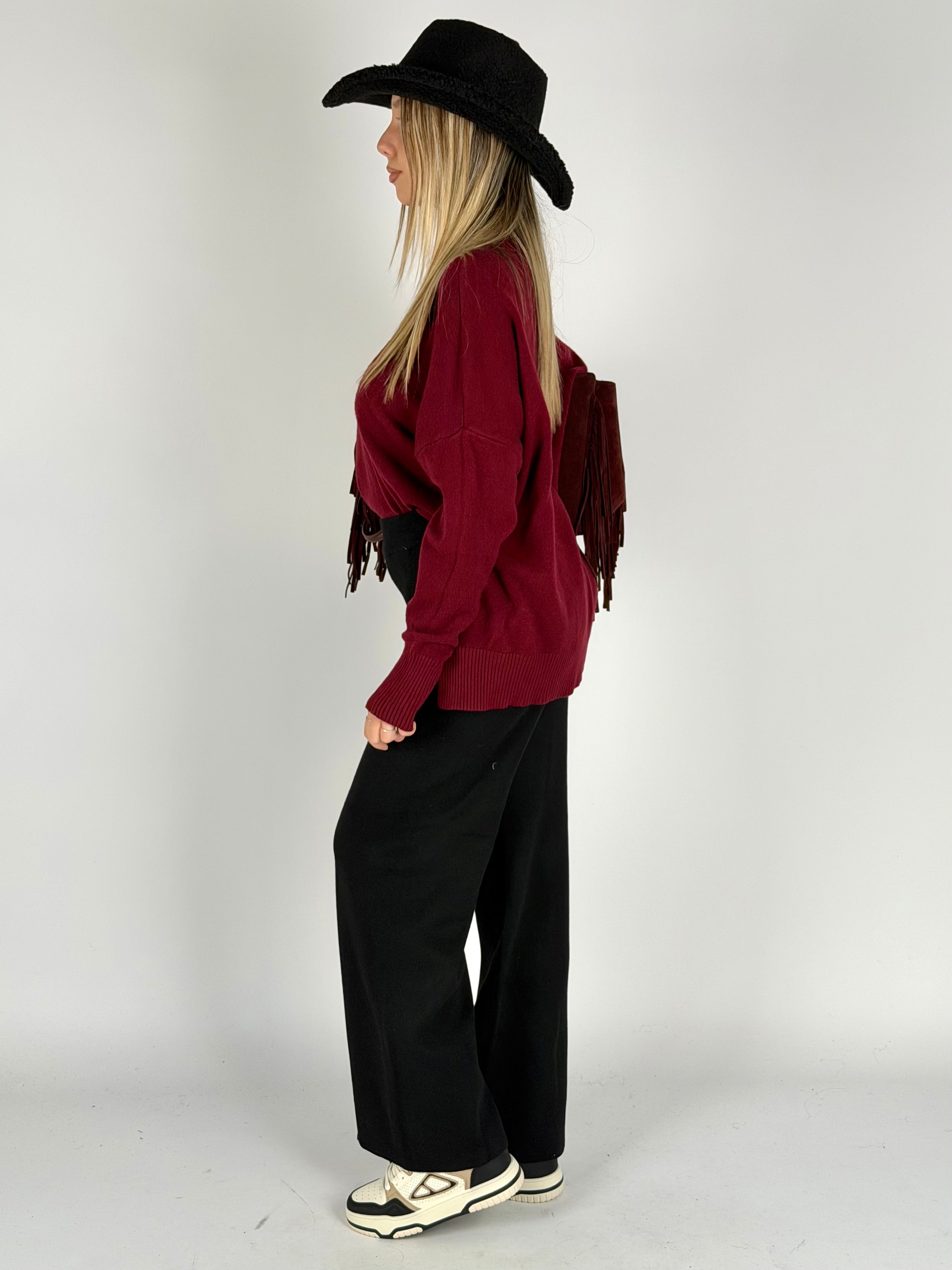 Maglia Aluna bordeaux