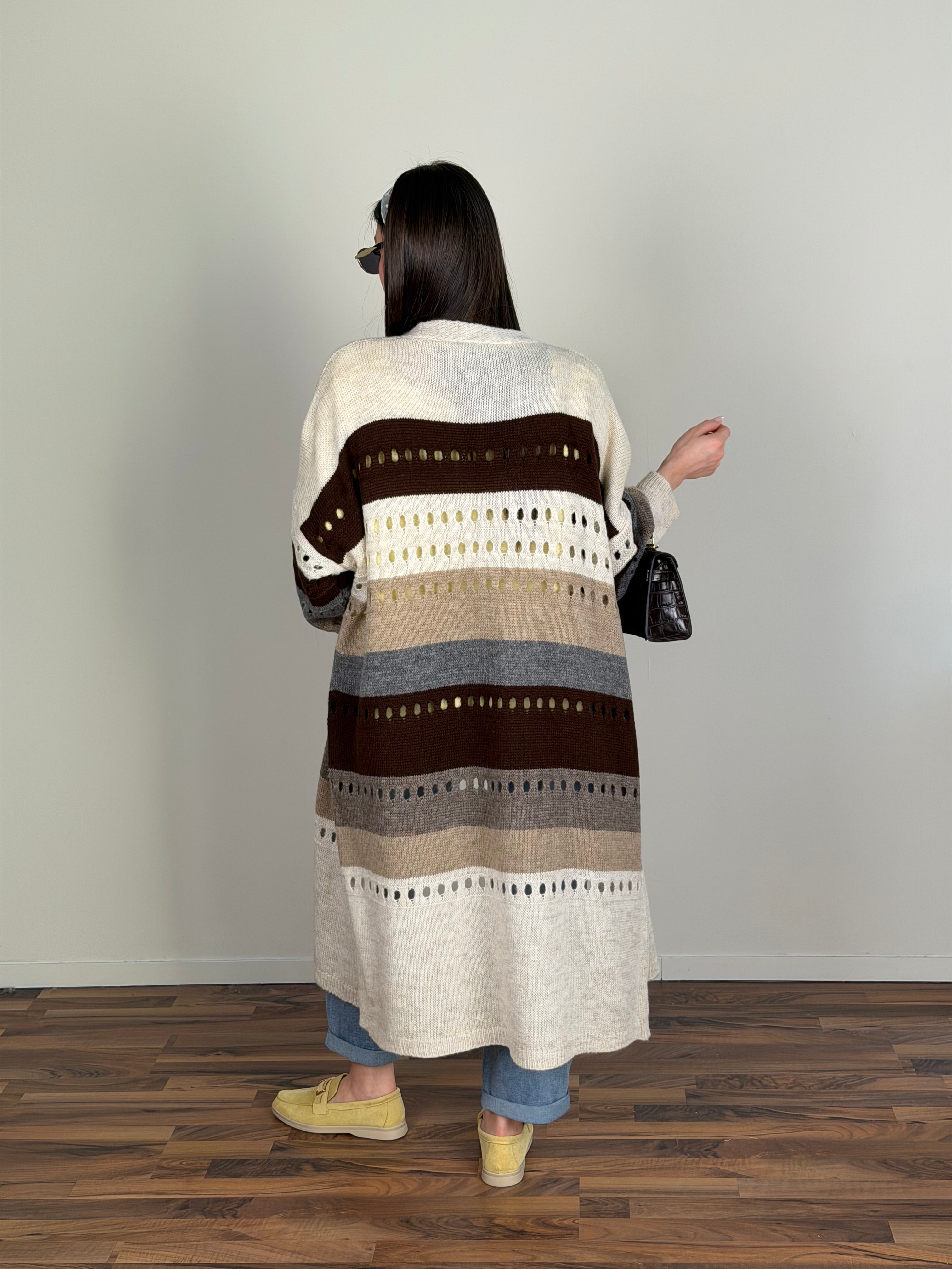 Cardigan bicolor moro