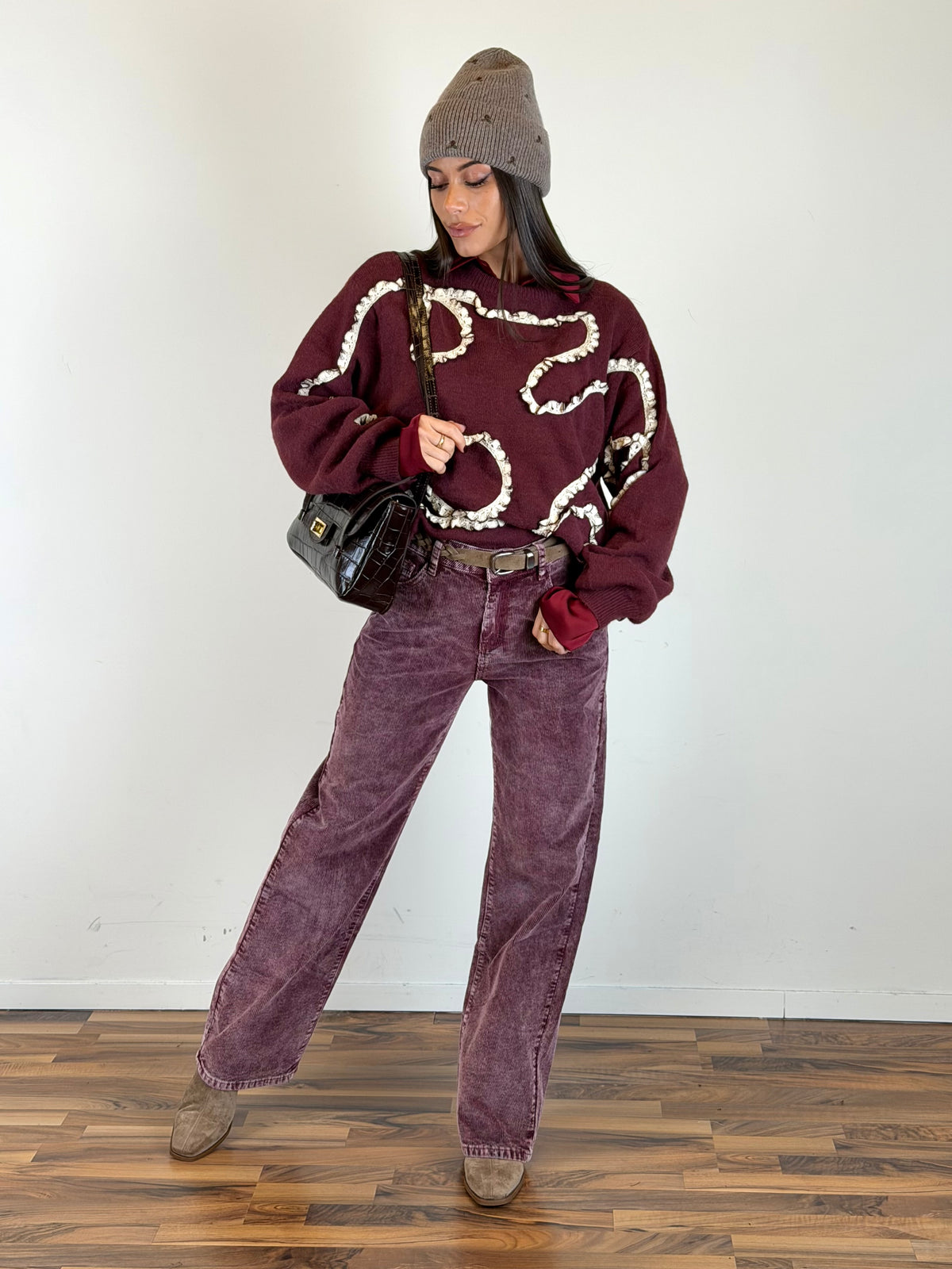 Maglia Berry bordeaux