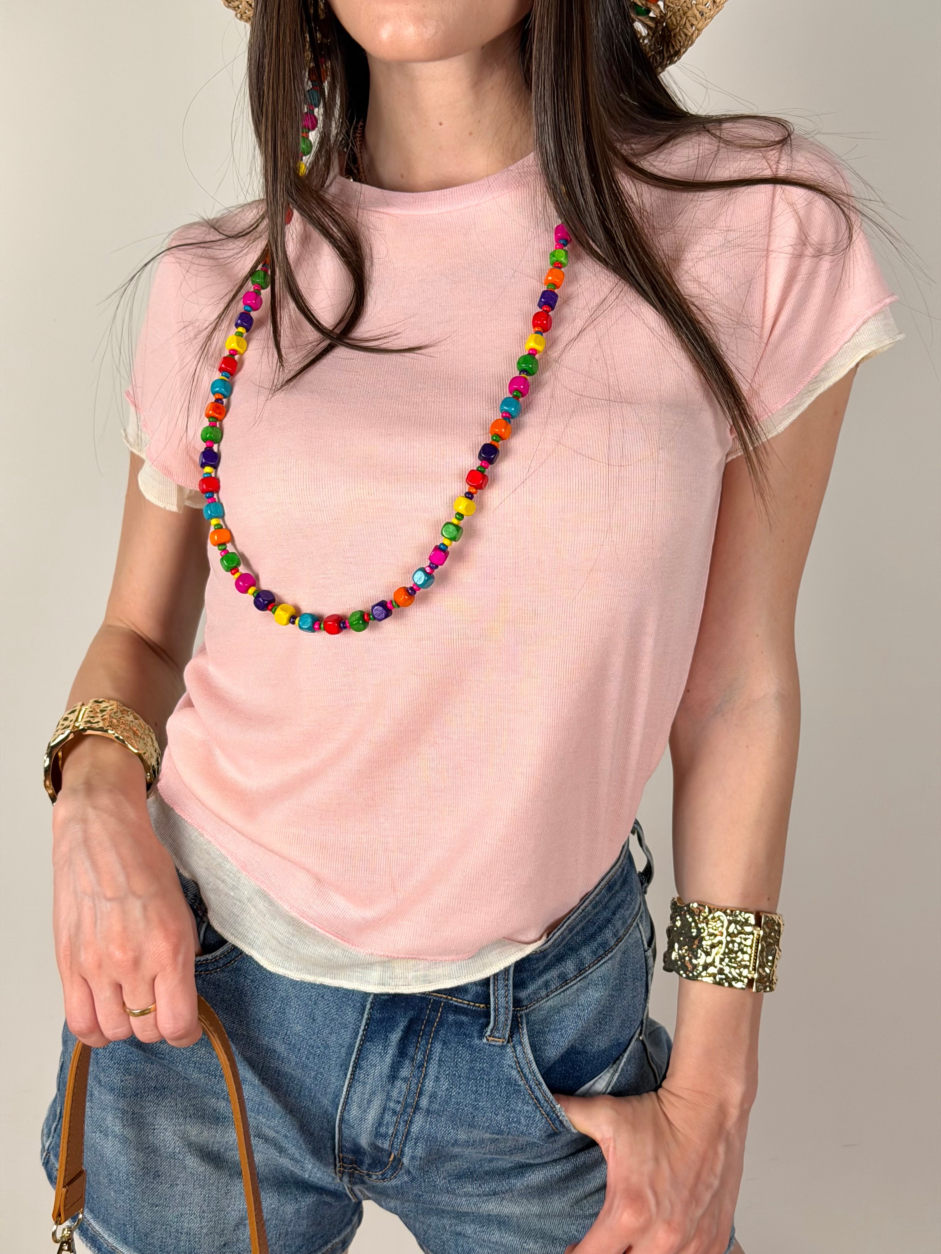 Maglia Clizia rosa