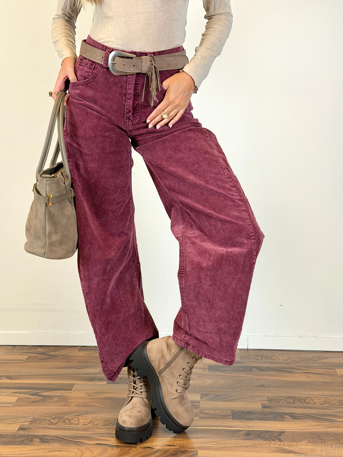 Jeans Eden bordeaux