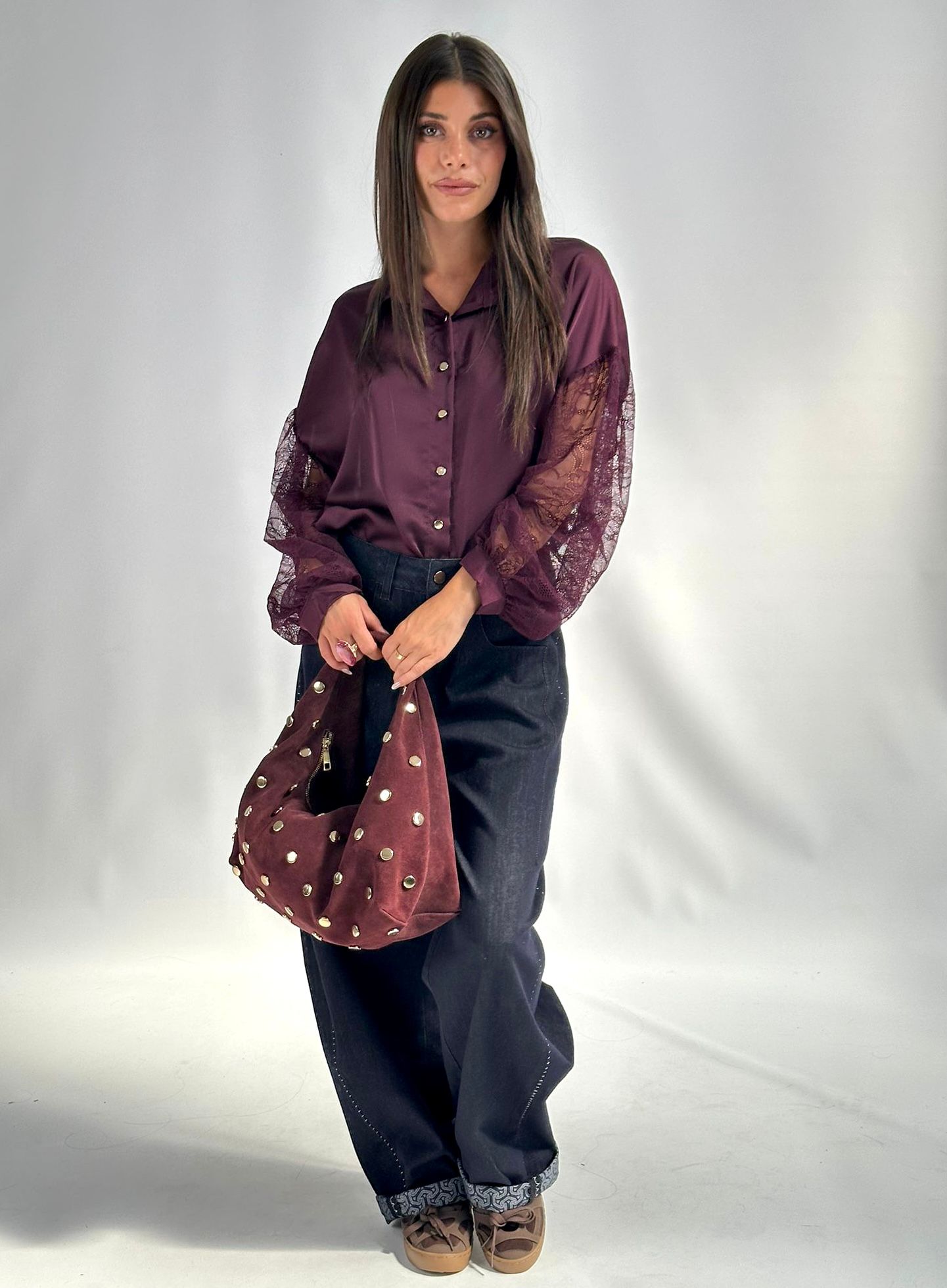 Camicia valeria prugna