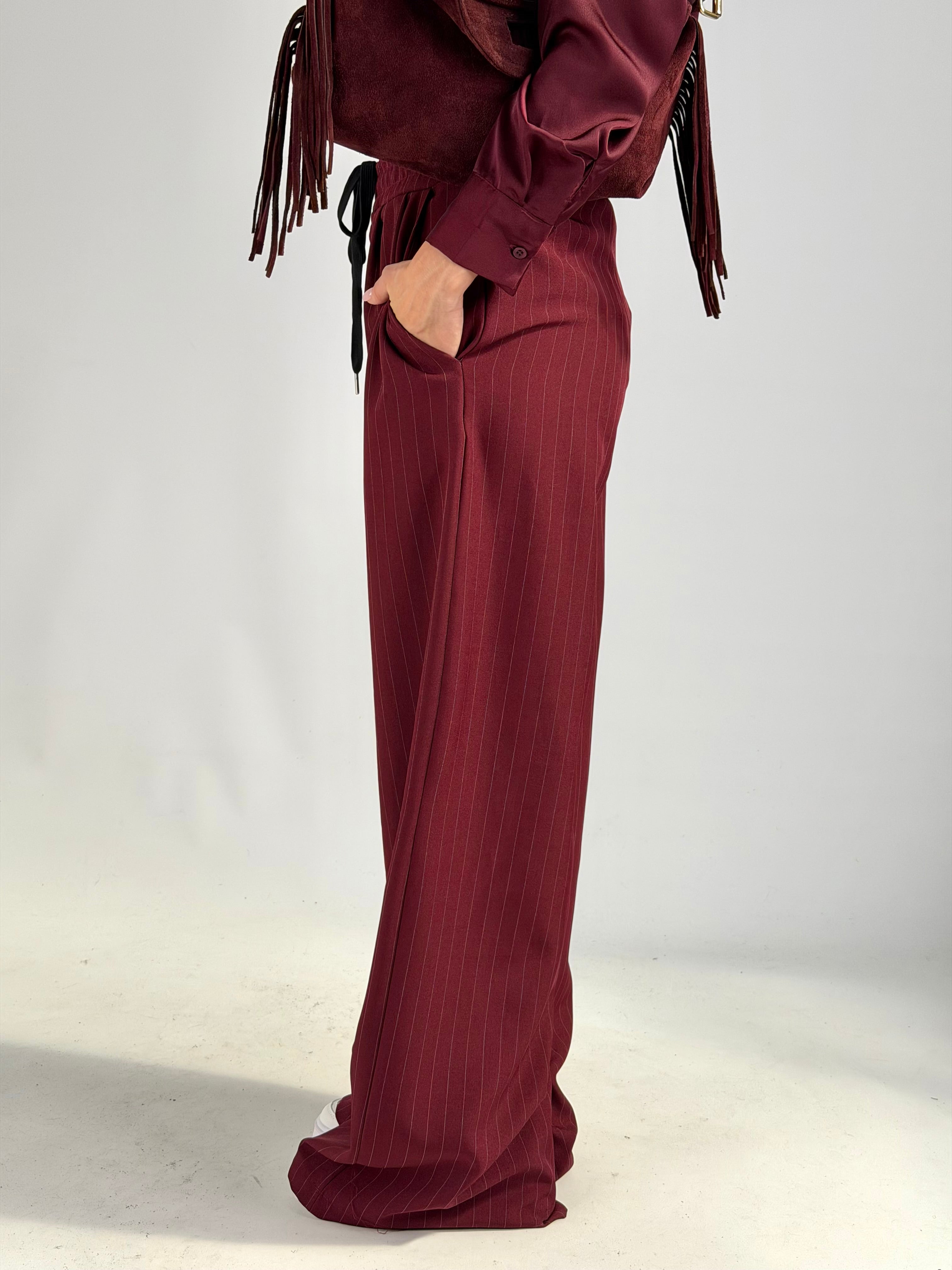 Pantalone completo Gloria bordeaux