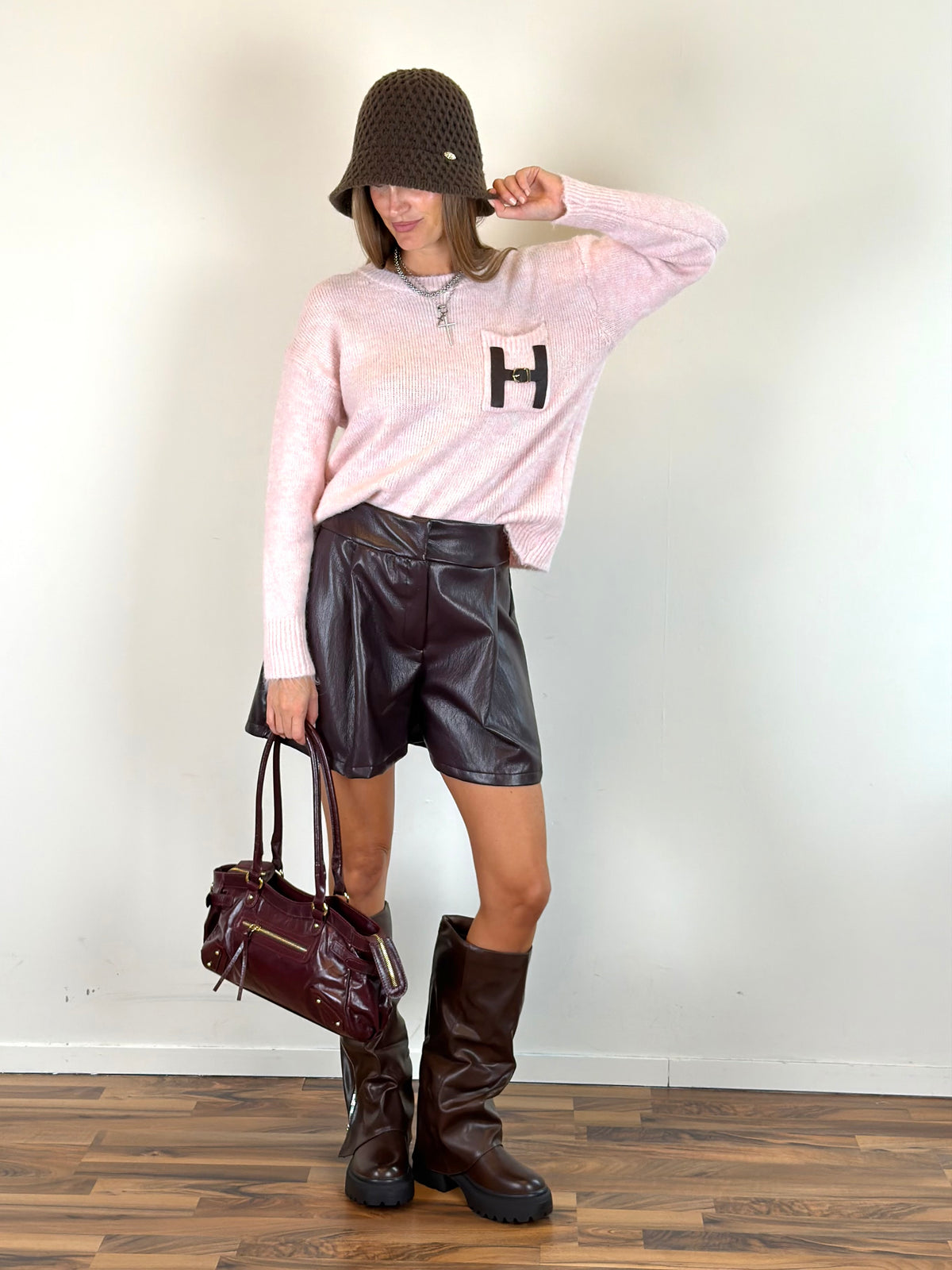 Short Harpina bordeaux