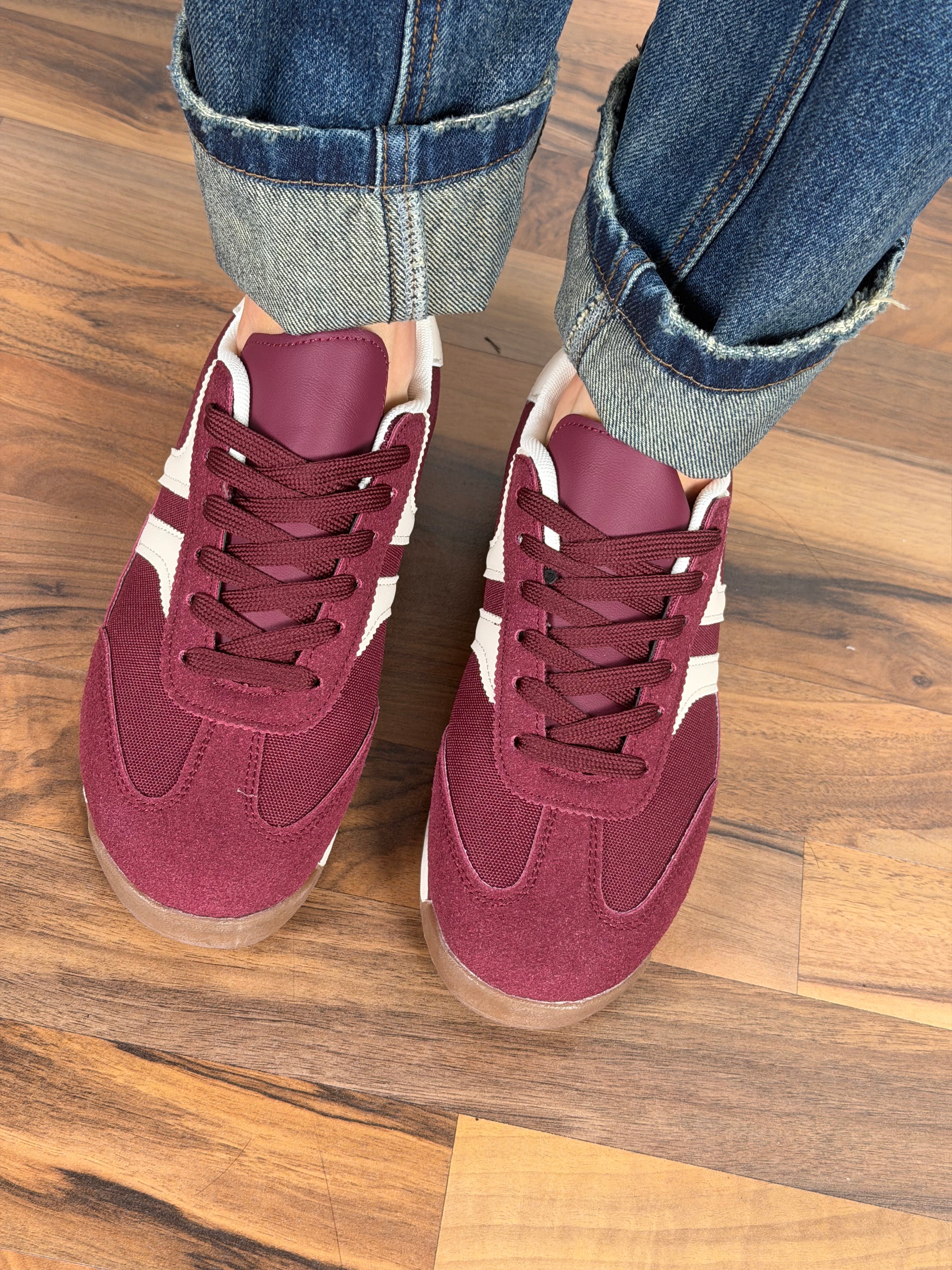 Sneakers Solange bordeaux