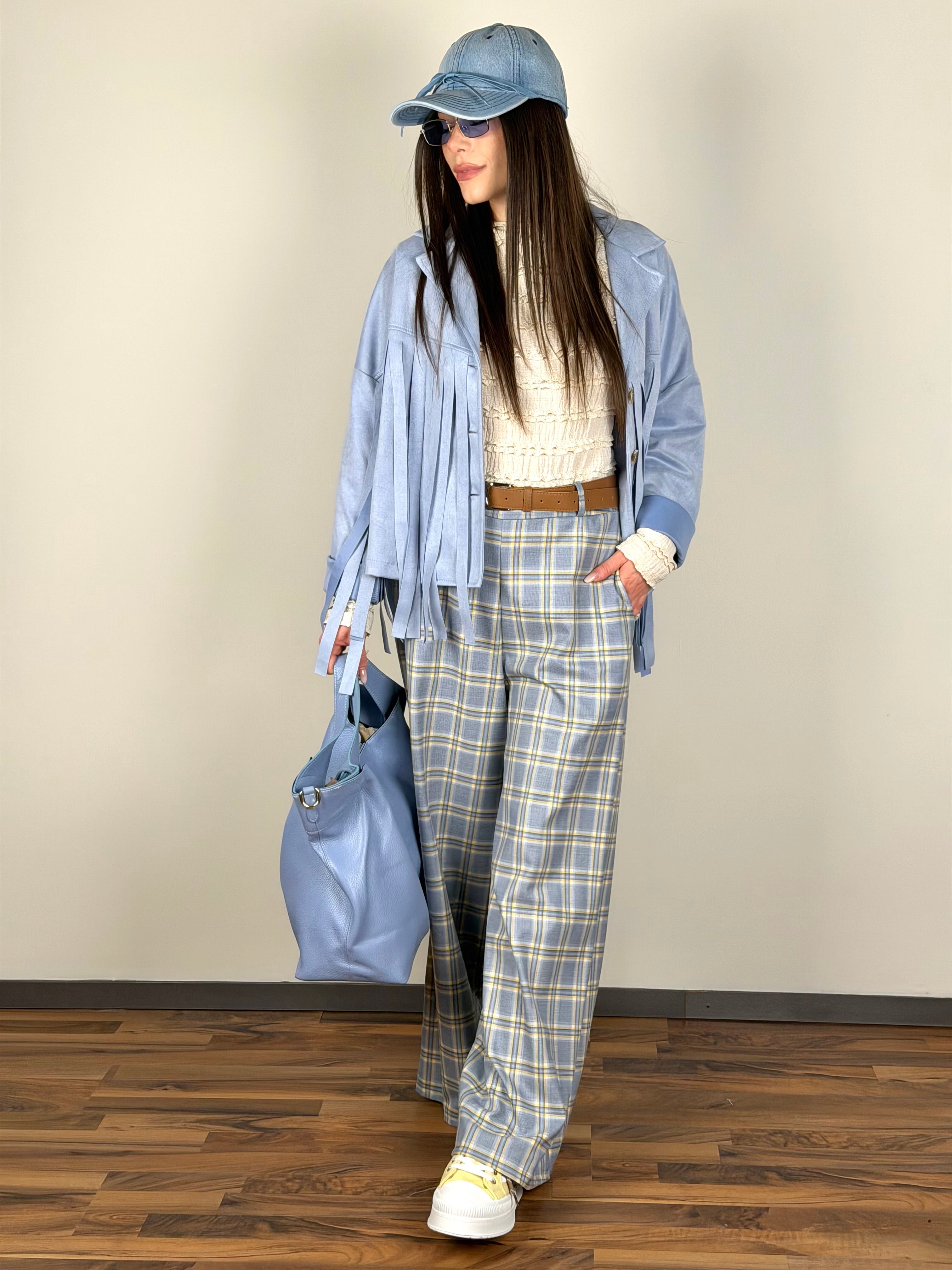 Giacca Texas celeste