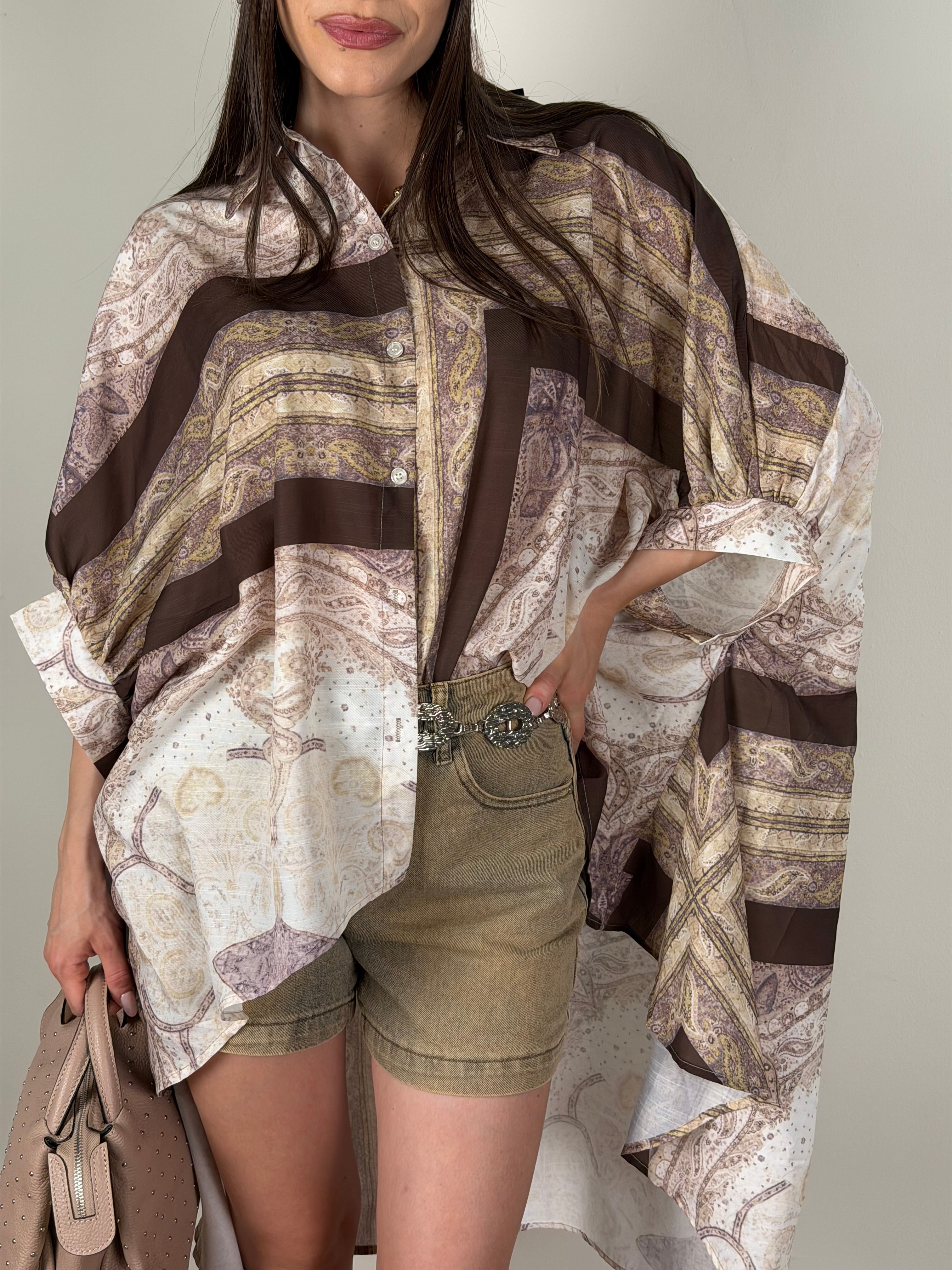 Camicia fantasia Prisma moro