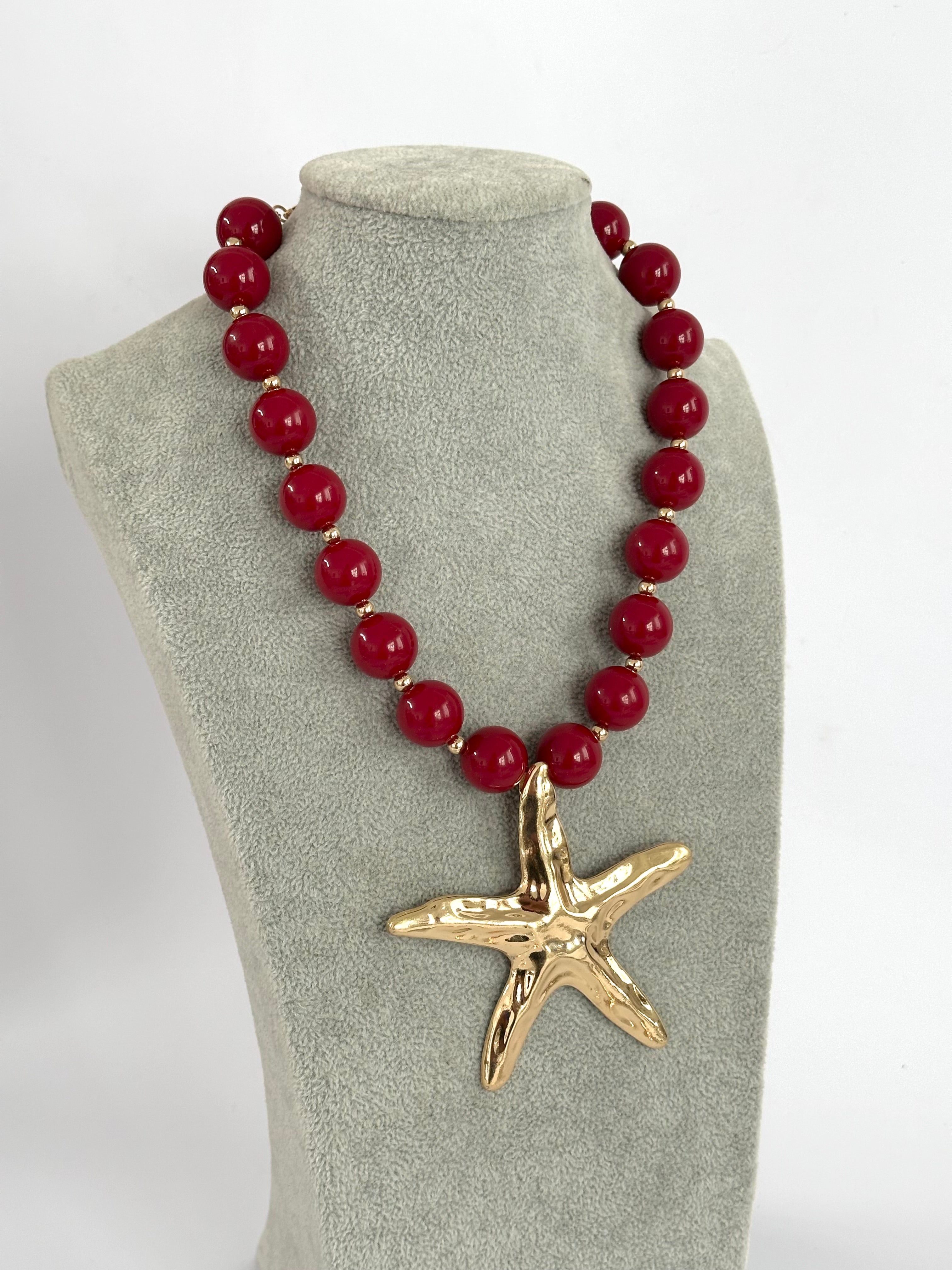 Maxi Collana perle e stella