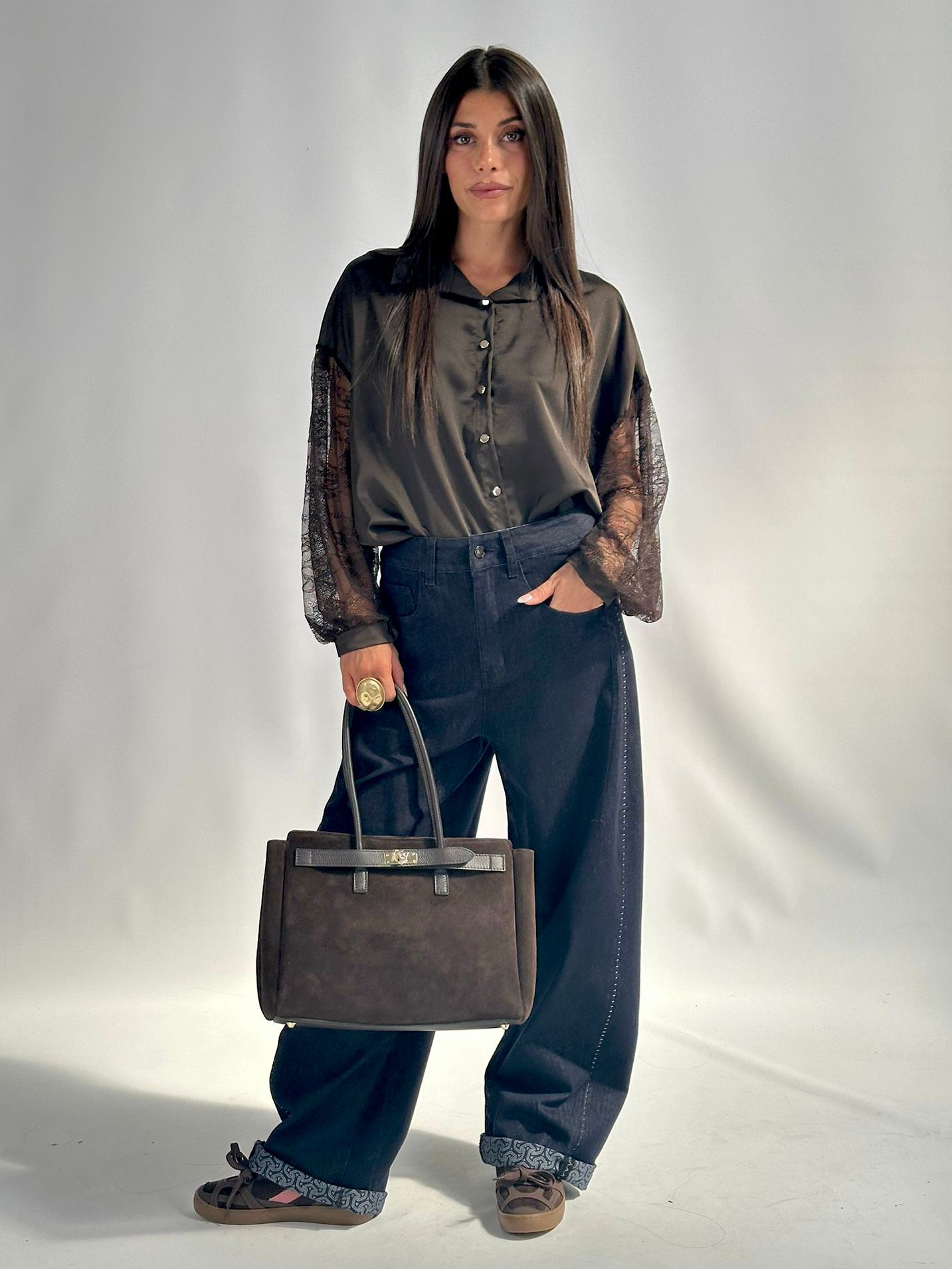 Camicia valeria marrone