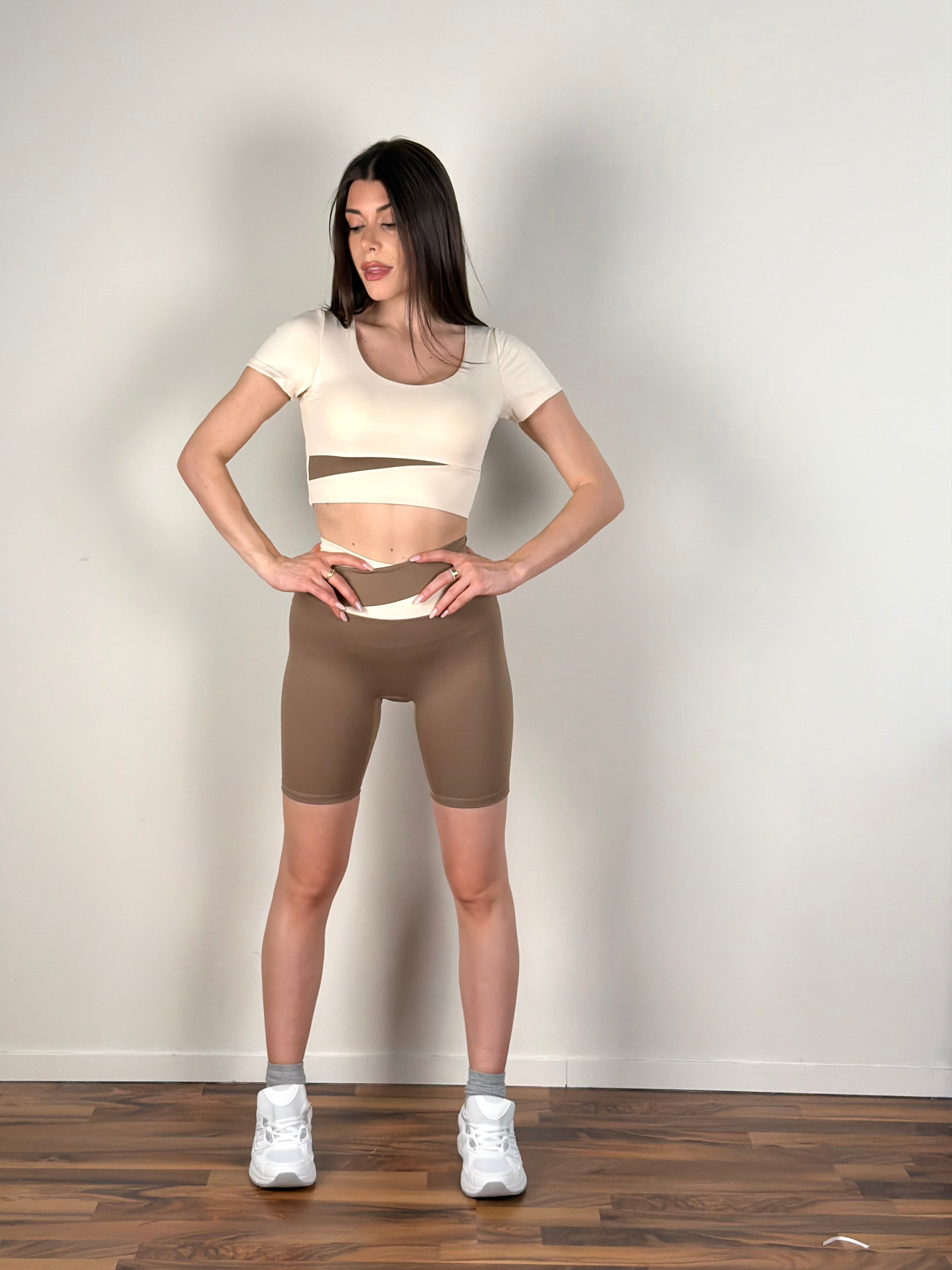 Top Set sportivo Glow beige