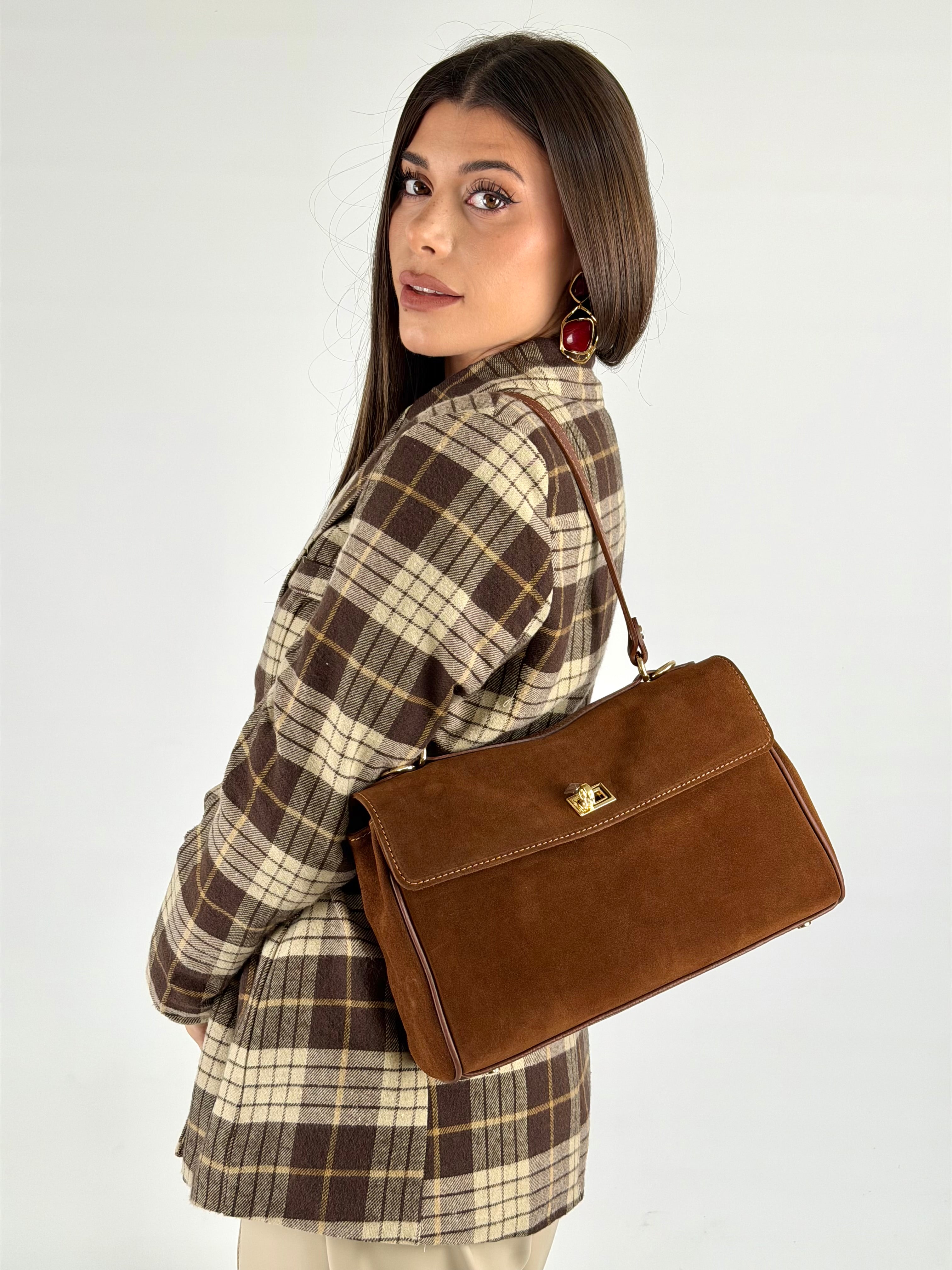 Giacca fiocco quadri