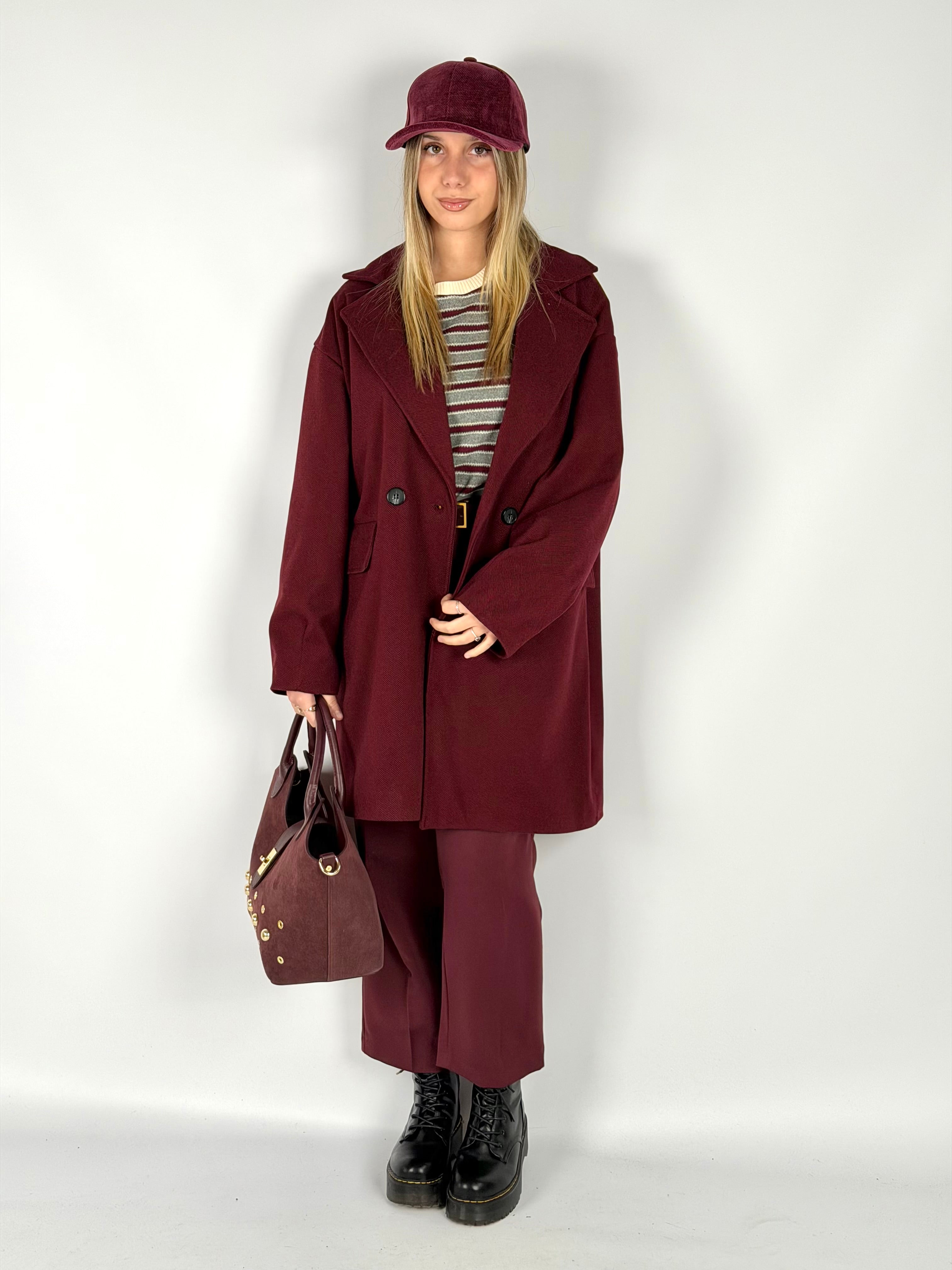 Cappotto Cloud Bordeaux
