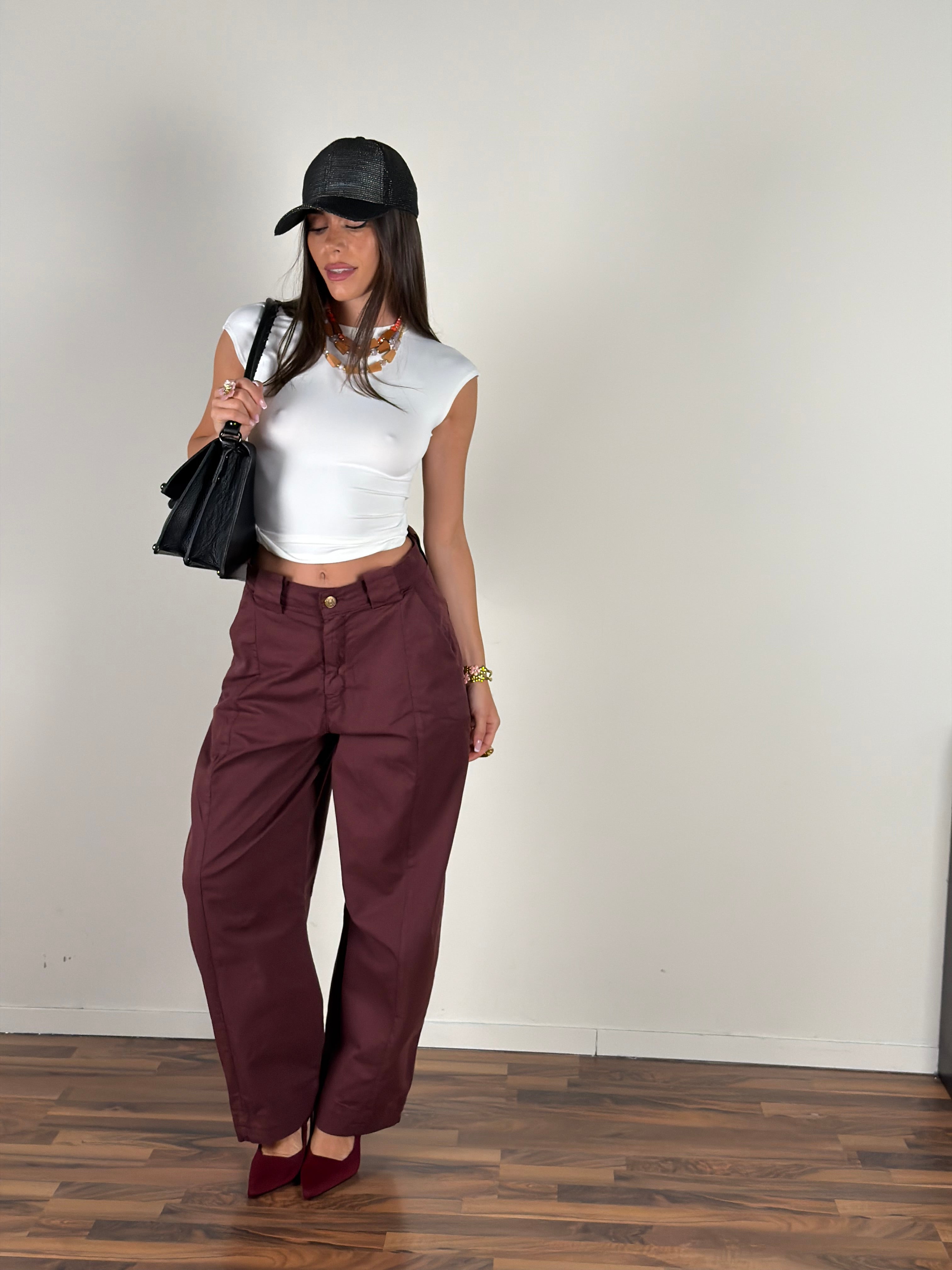 Jeans Josephine bordeaux