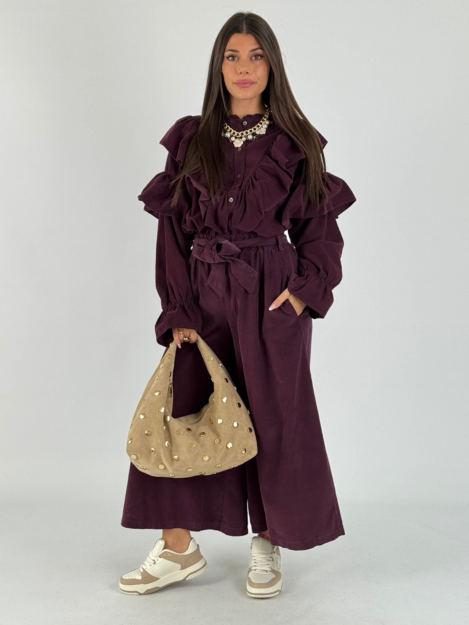 Pantalone valencia prugna