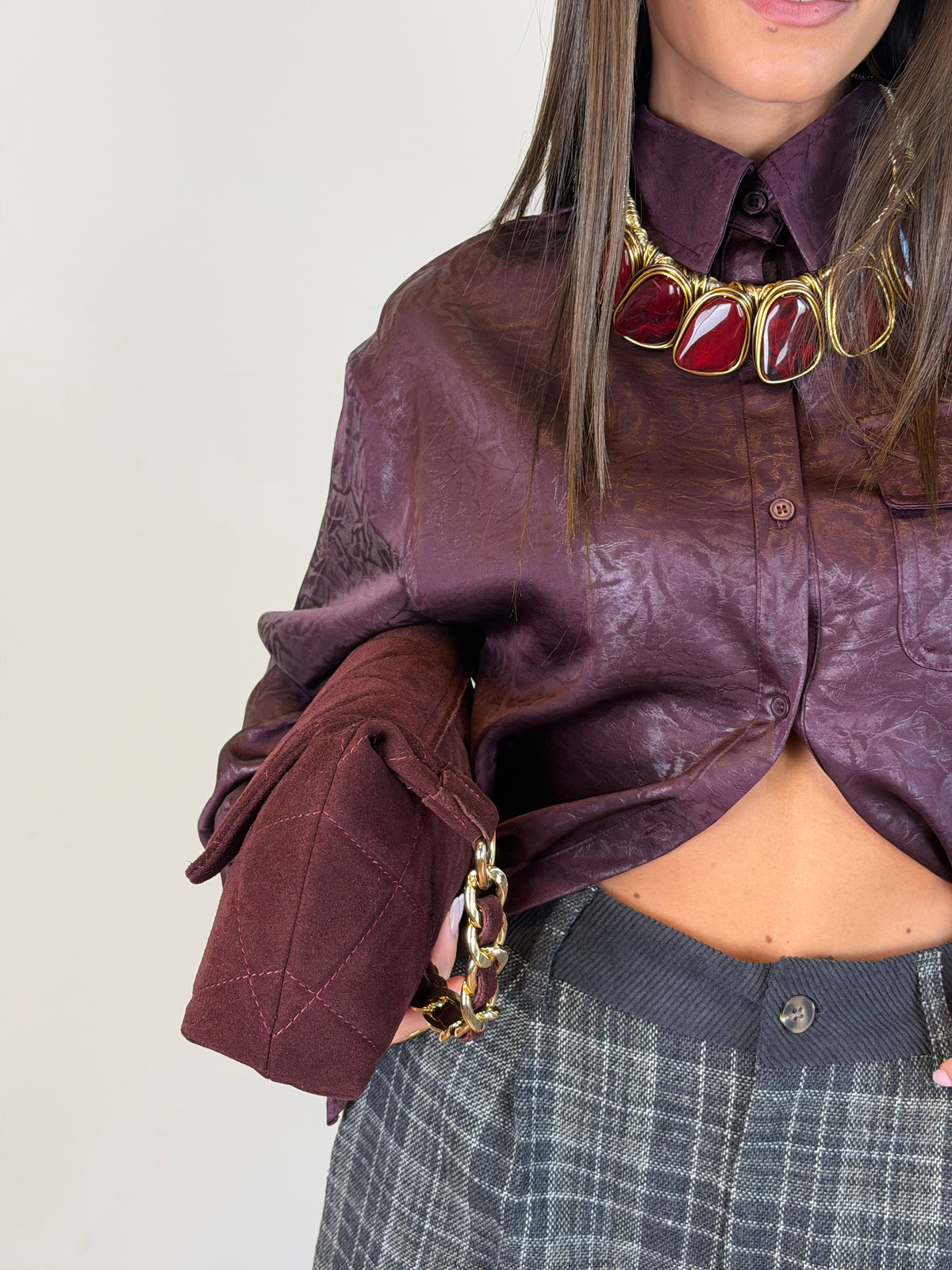 Camicia Secret bordeaux