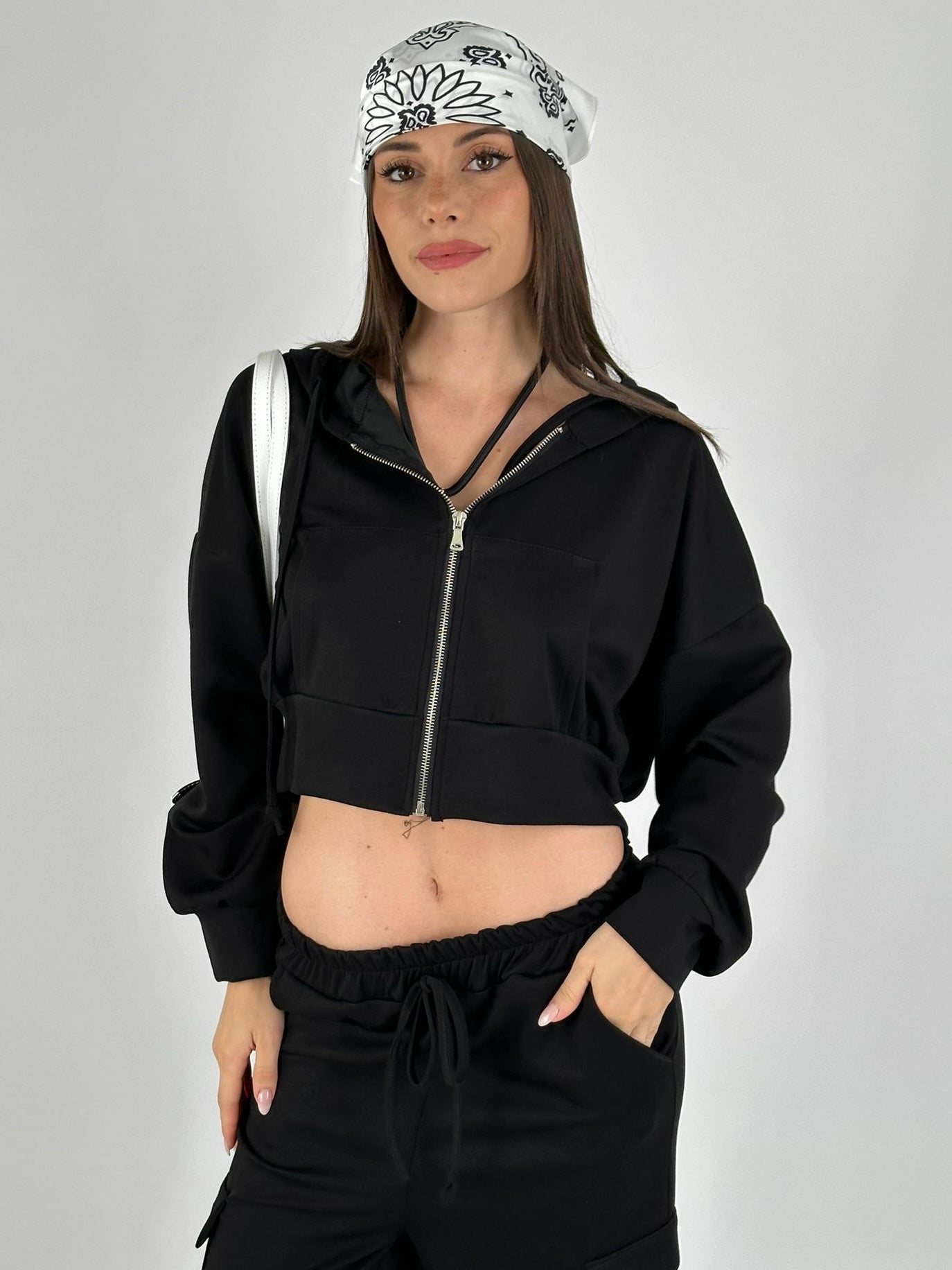 Tuta sportiva Saida nero