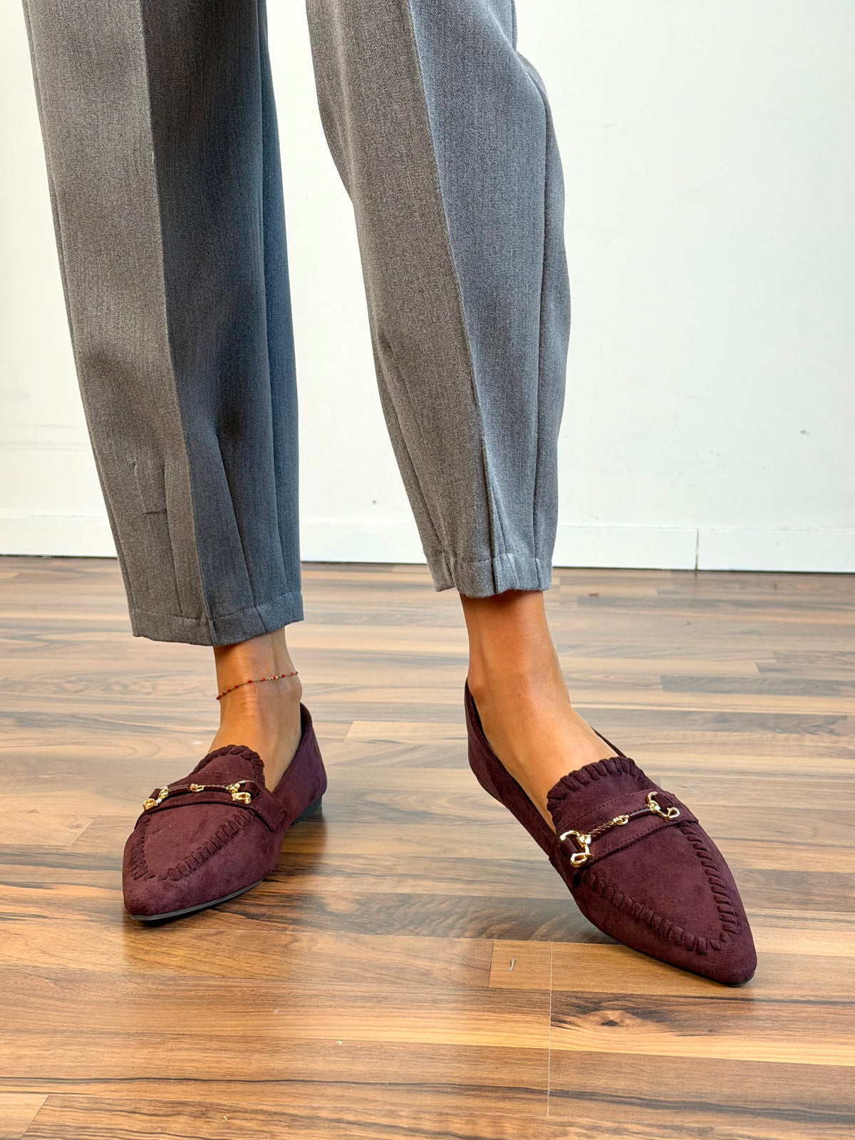 Mocassino Sheila bordeaux