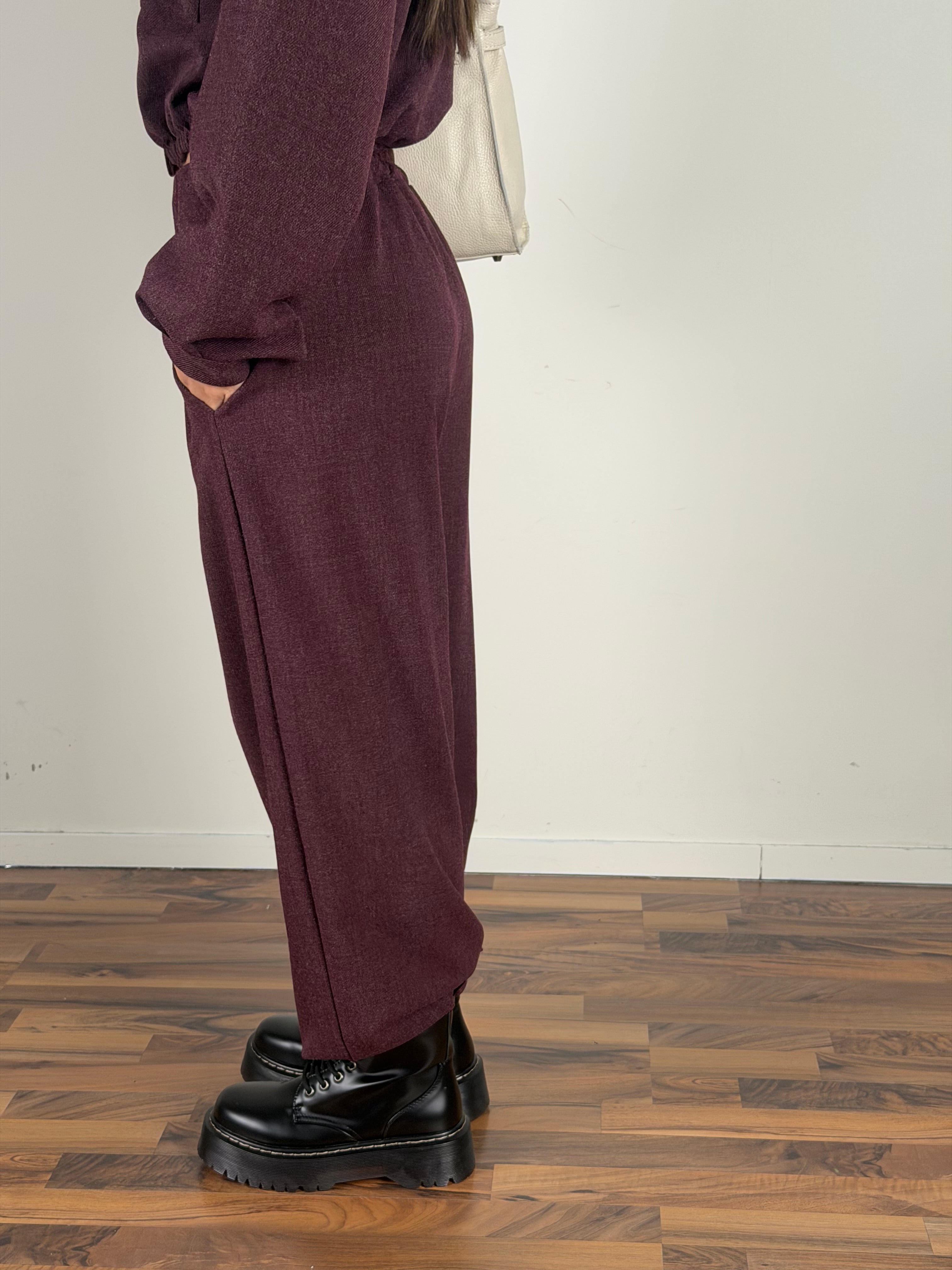 Pantalone completo Trix bordeaux