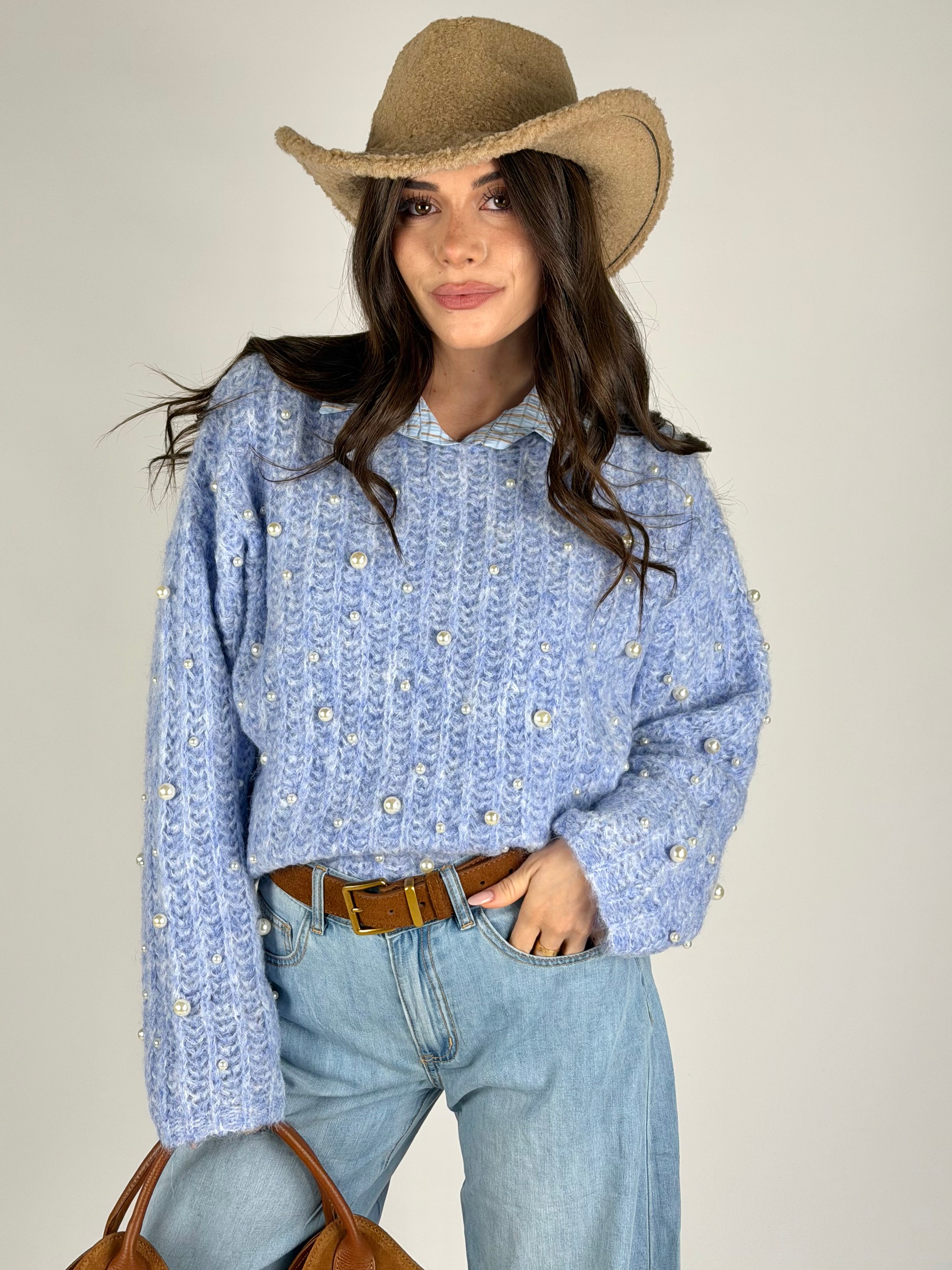 Maglia Sophie celeste