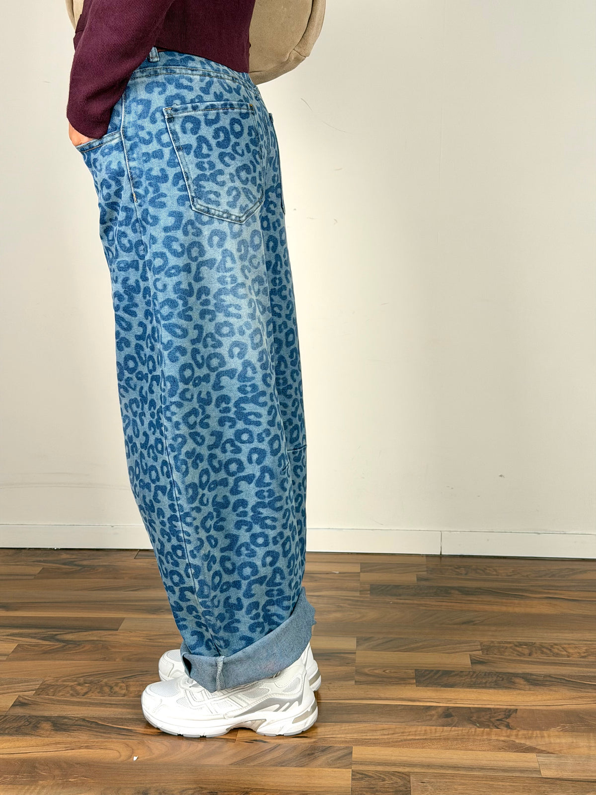 Jeans fantasia leopardata