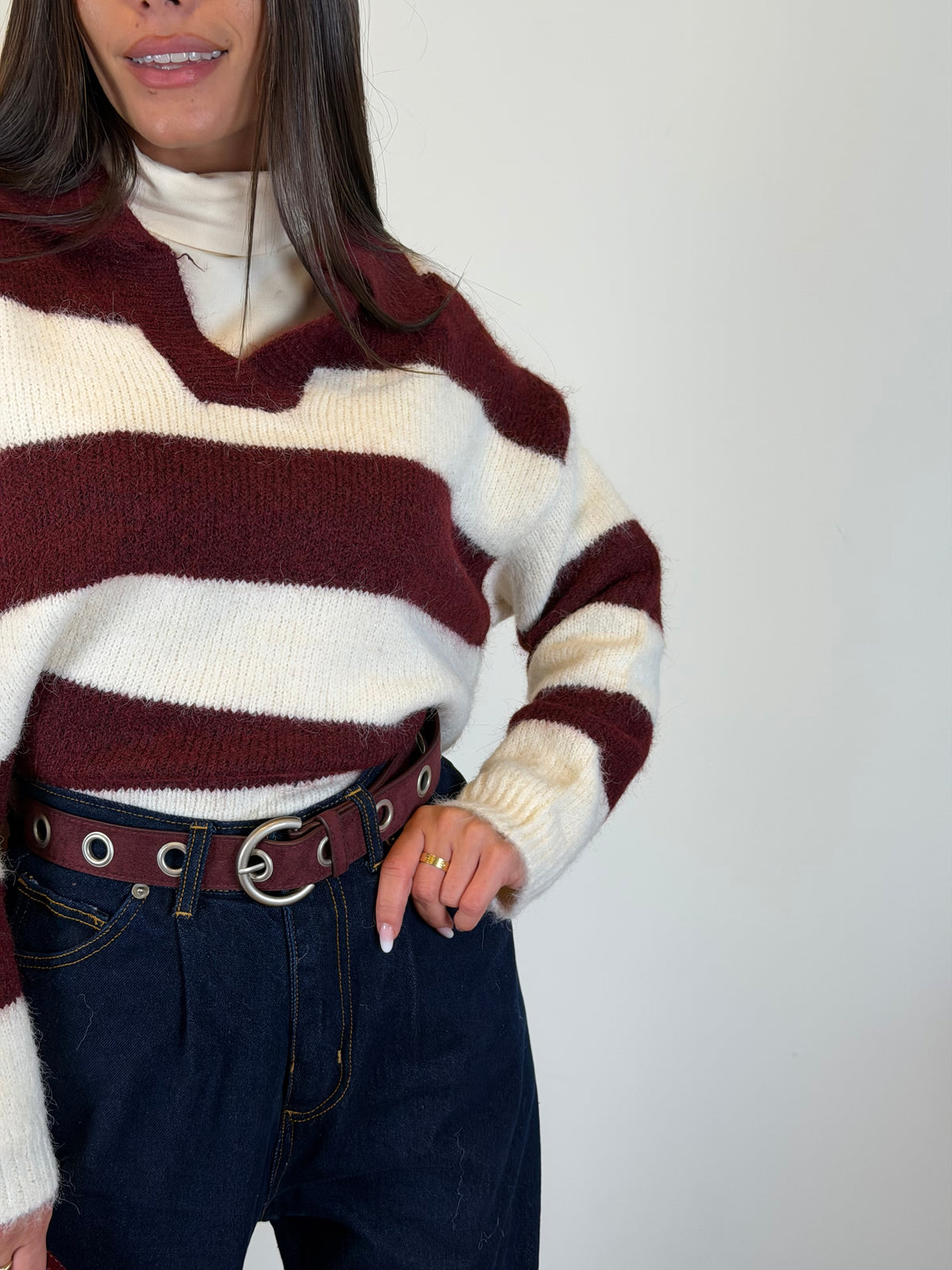 Maglia Eloise bordeaux