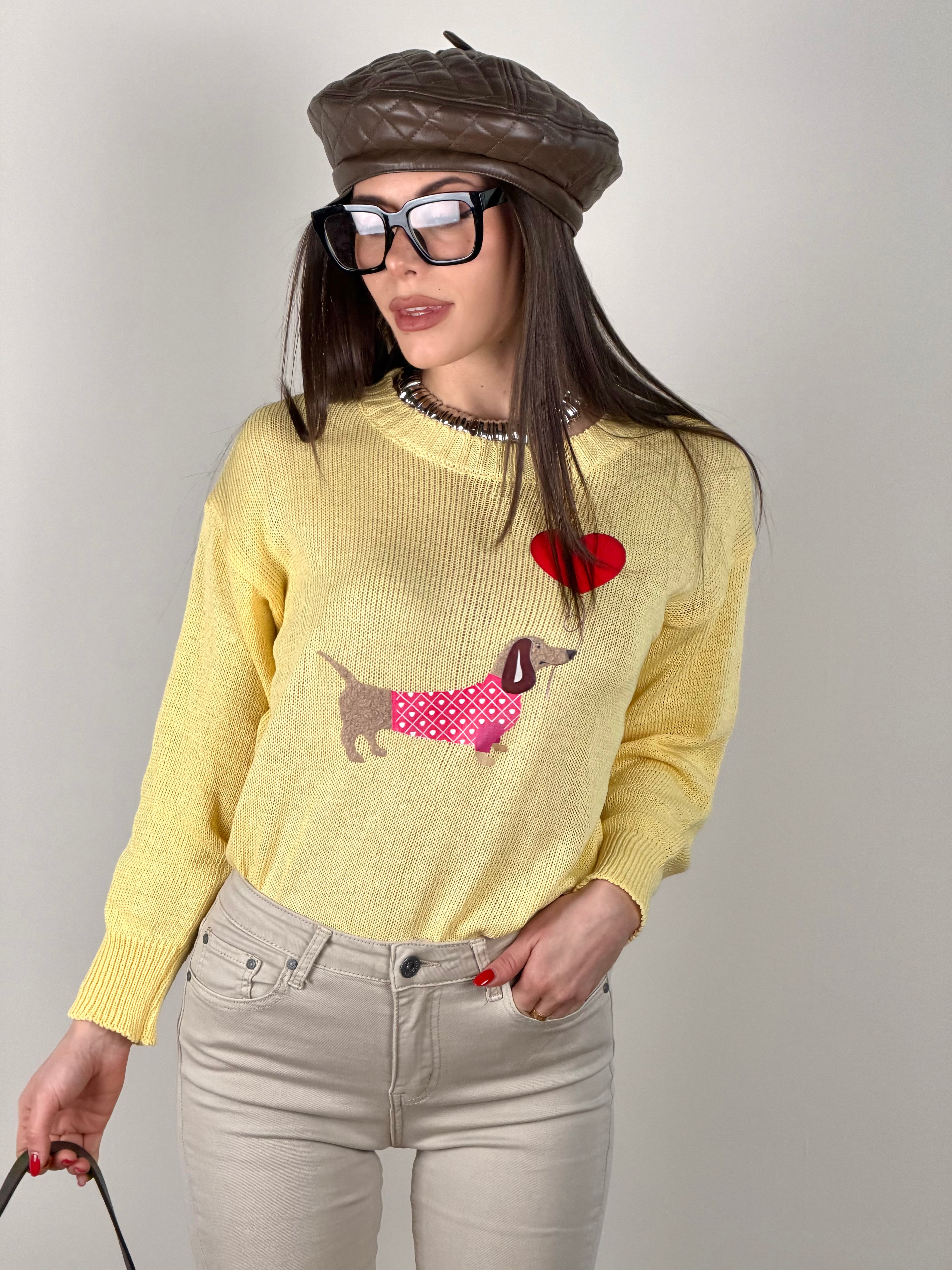 Maglia doggy gialla