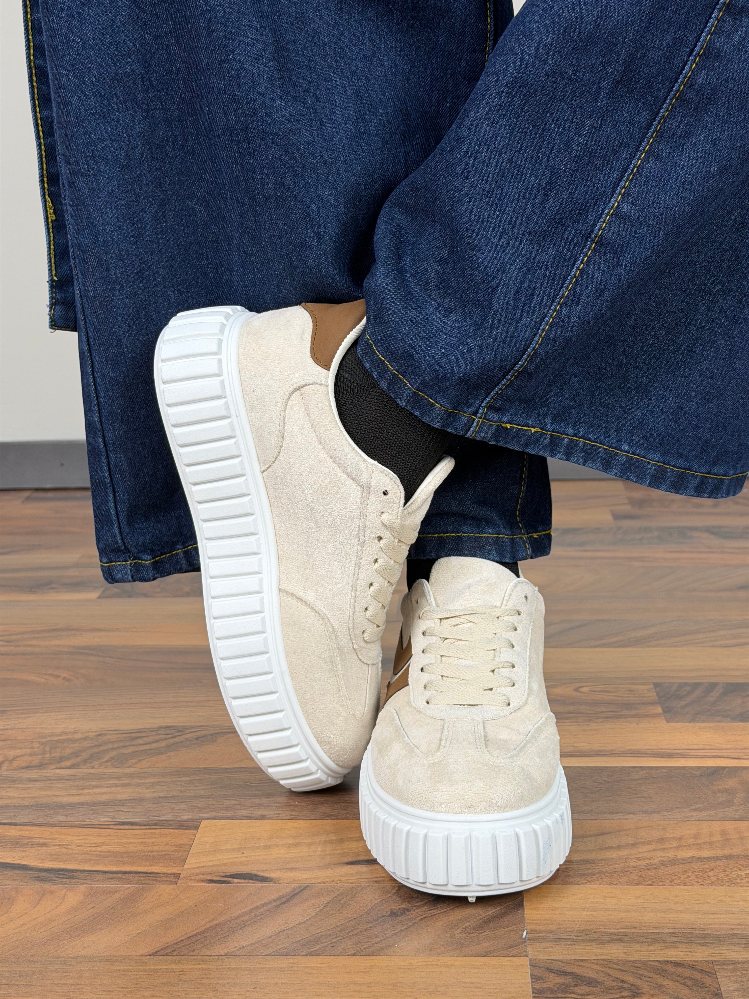 Sneakers Giuly beige/moro