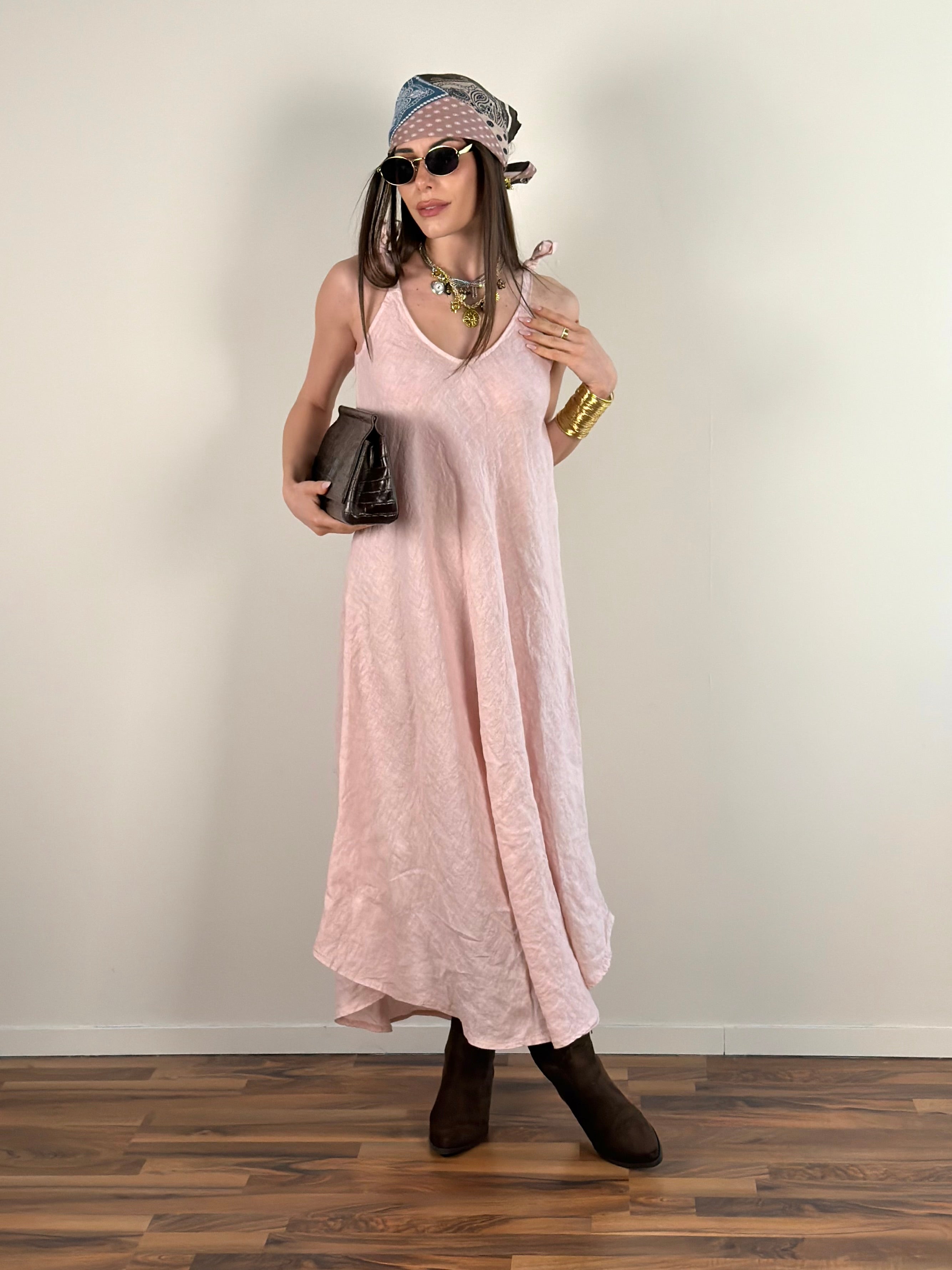Abito fiocchi rosa