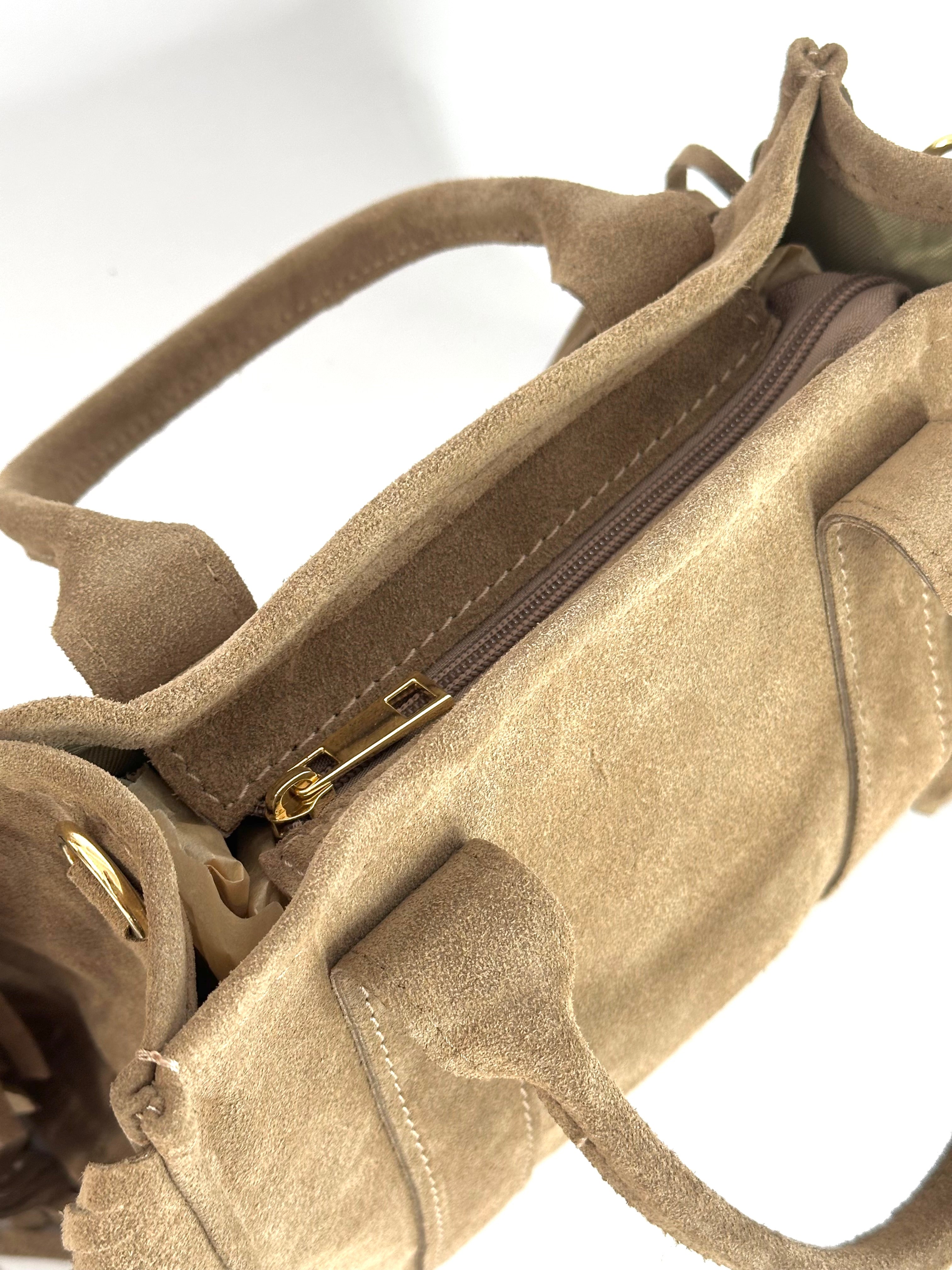 TOTE BAG in camoscio